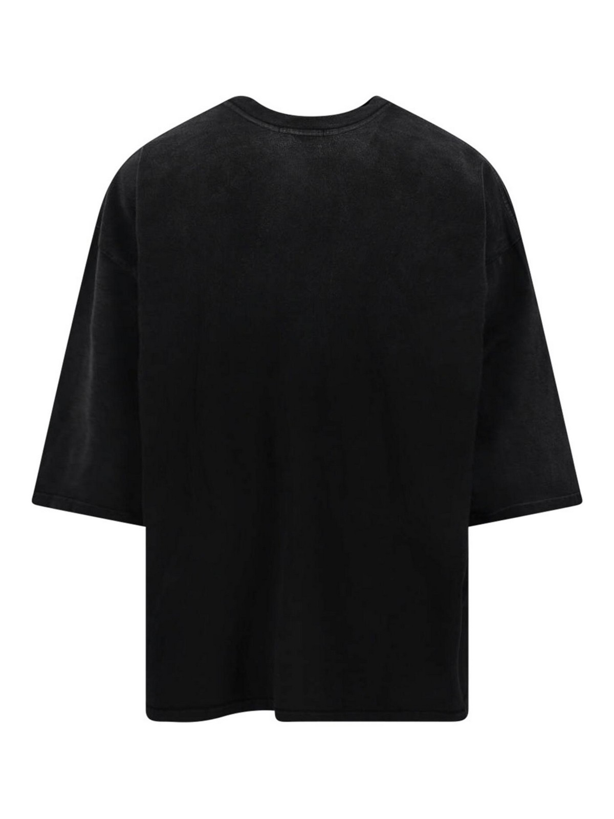 Willy Chavarria Washed Black Welcome To New York T-shirt In Black