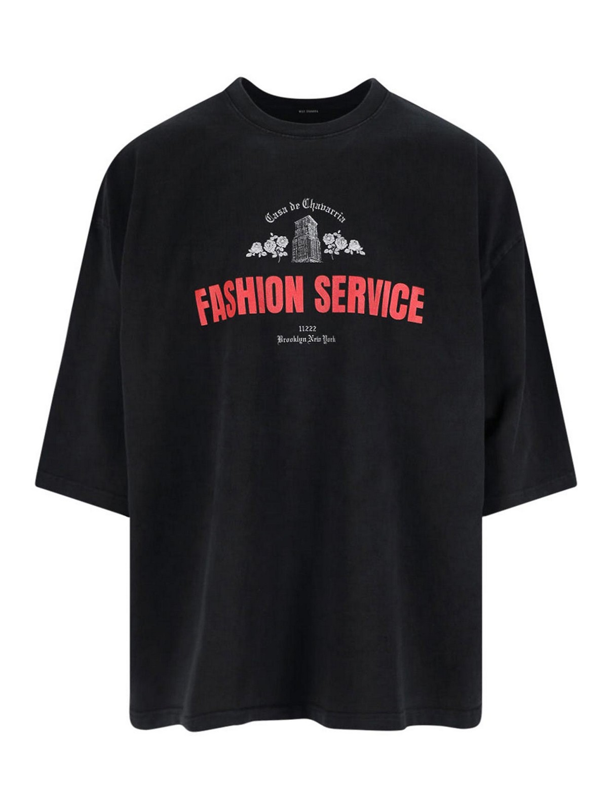 Willy Chavarria Casa De Chavarria Buffalo Tee In Black