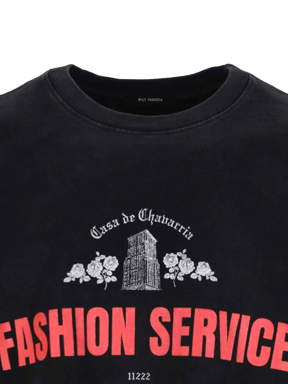 Willy Chavarria Casa De Chavarria Buffalo Tee In Black