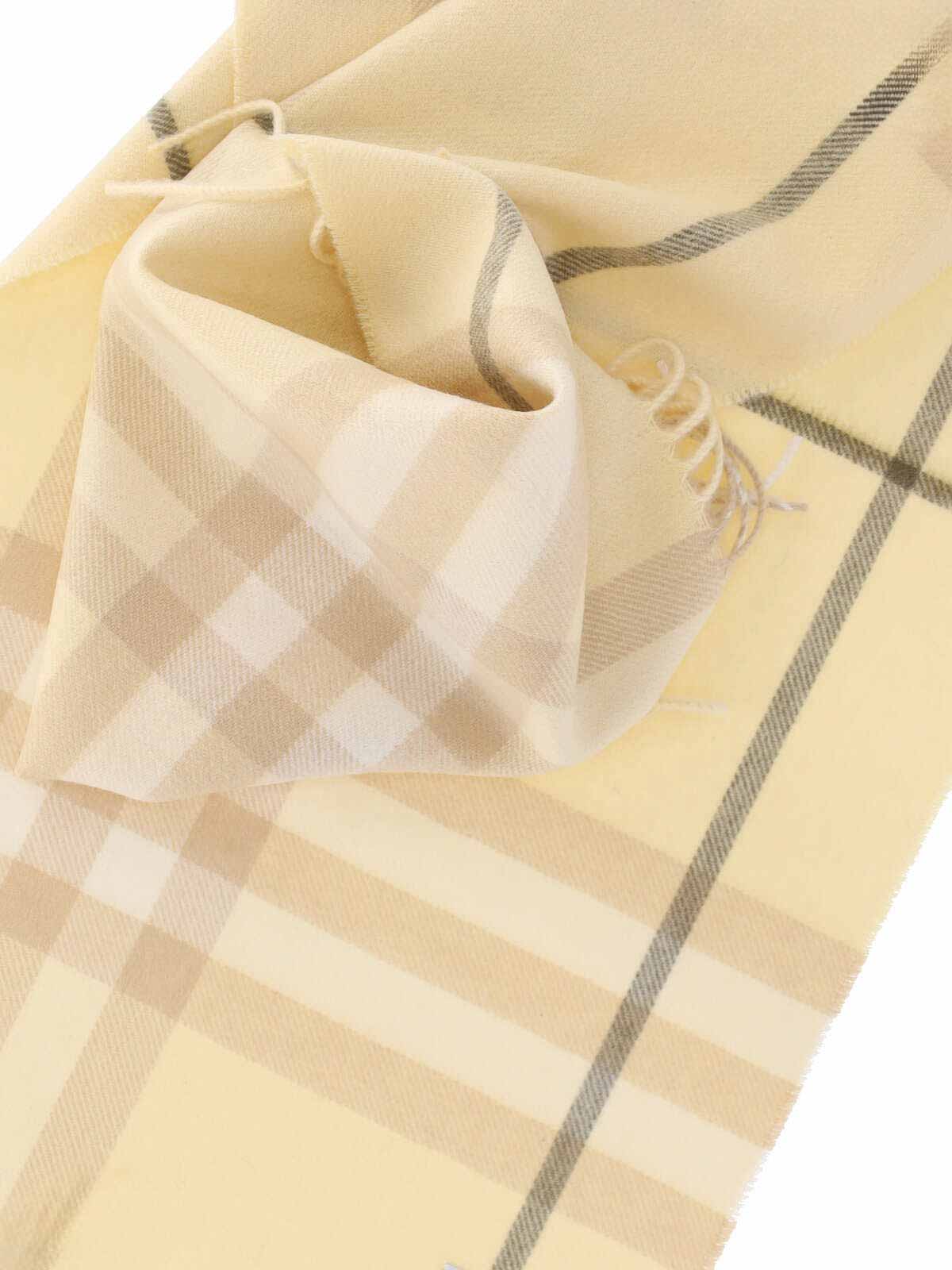 Burberry Scarf In Yellow