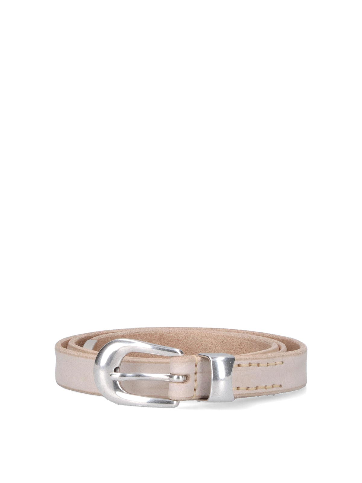 Our Legacy Suede Belt In White