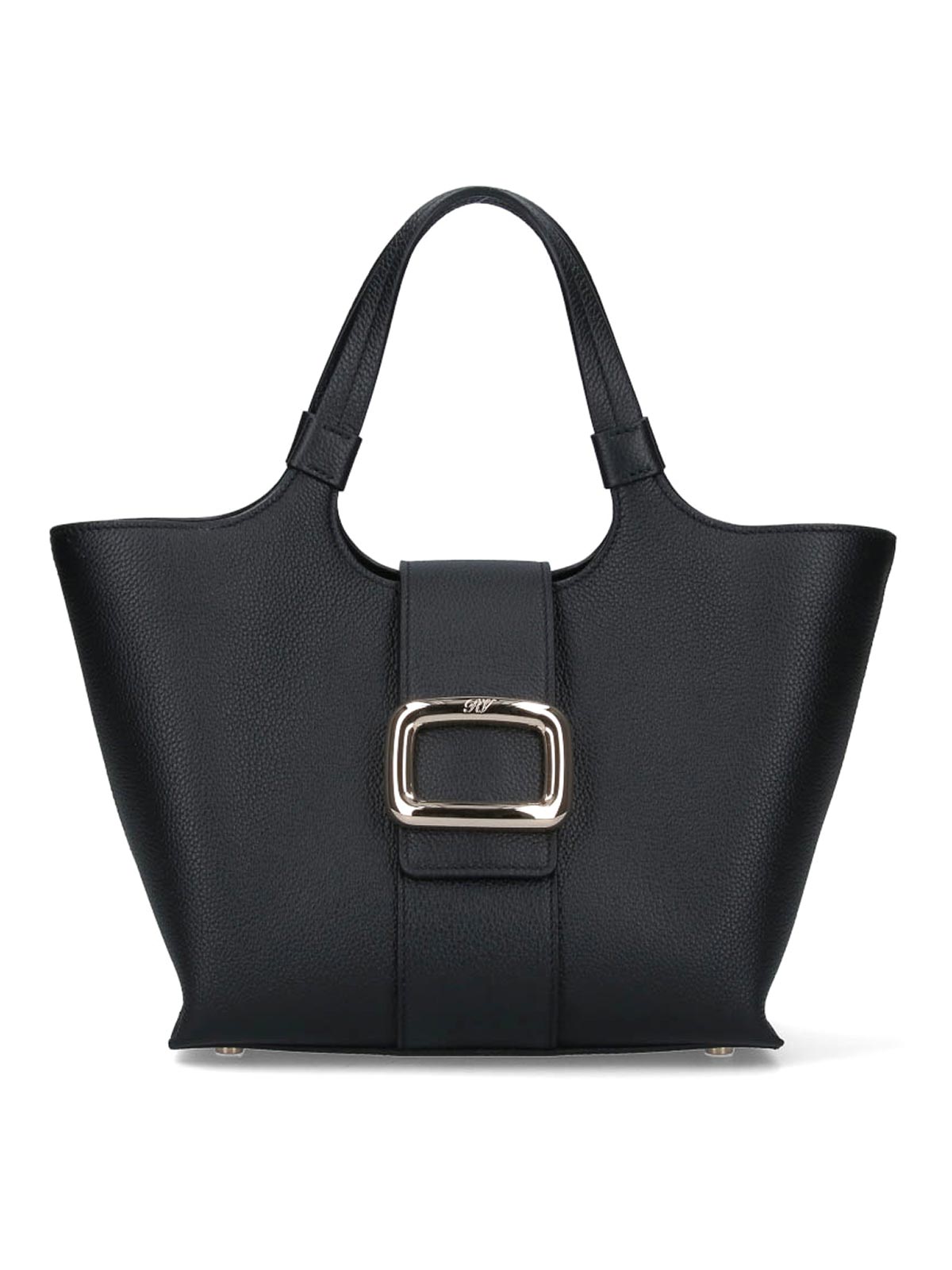 Roger Vivier Mini Tote Bag In Black