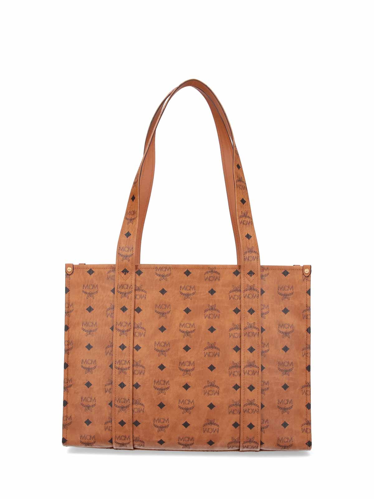 Mcm Large Tote Bag In Brown