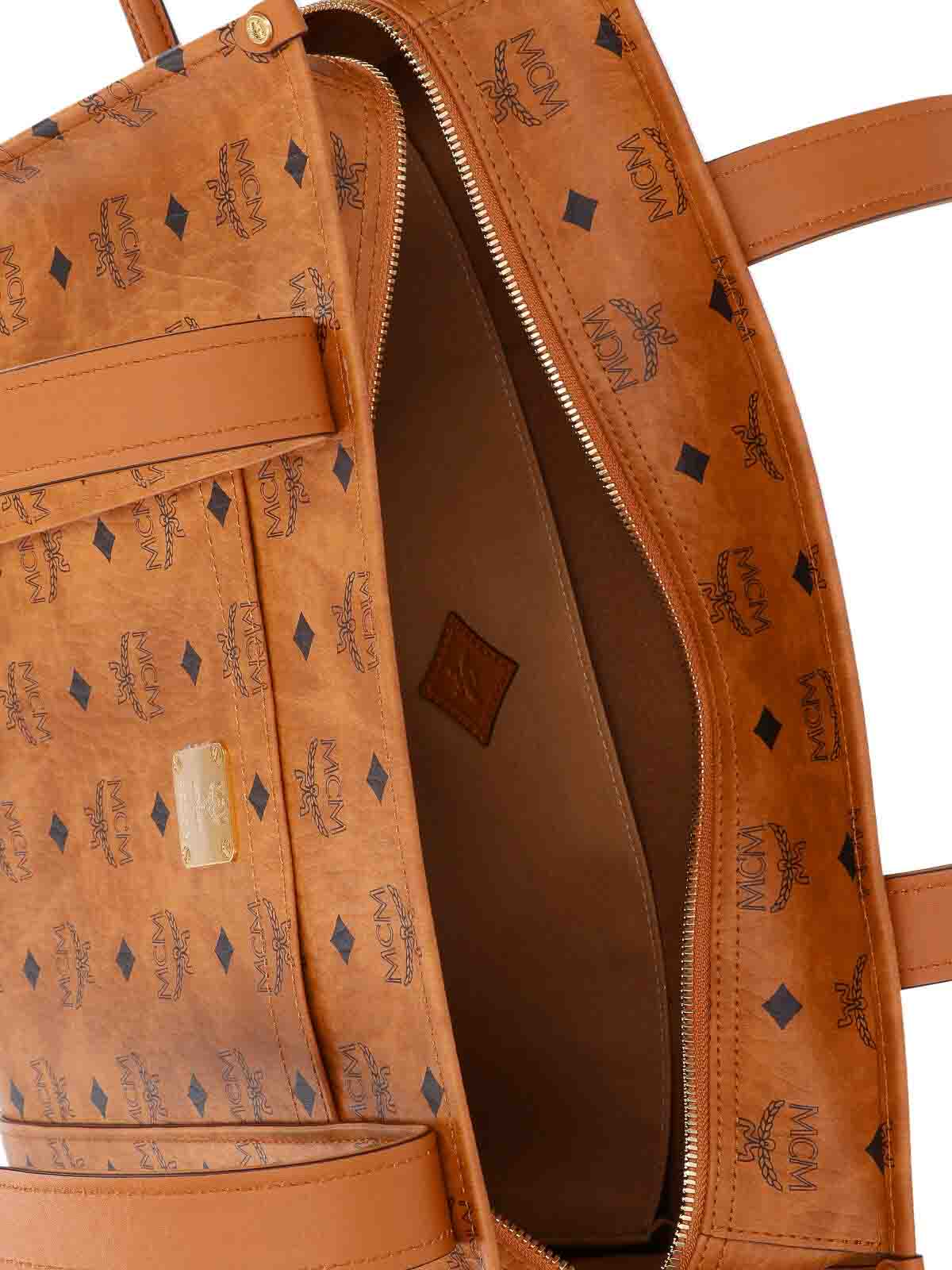 Mcm Large Tote Bag In Brown