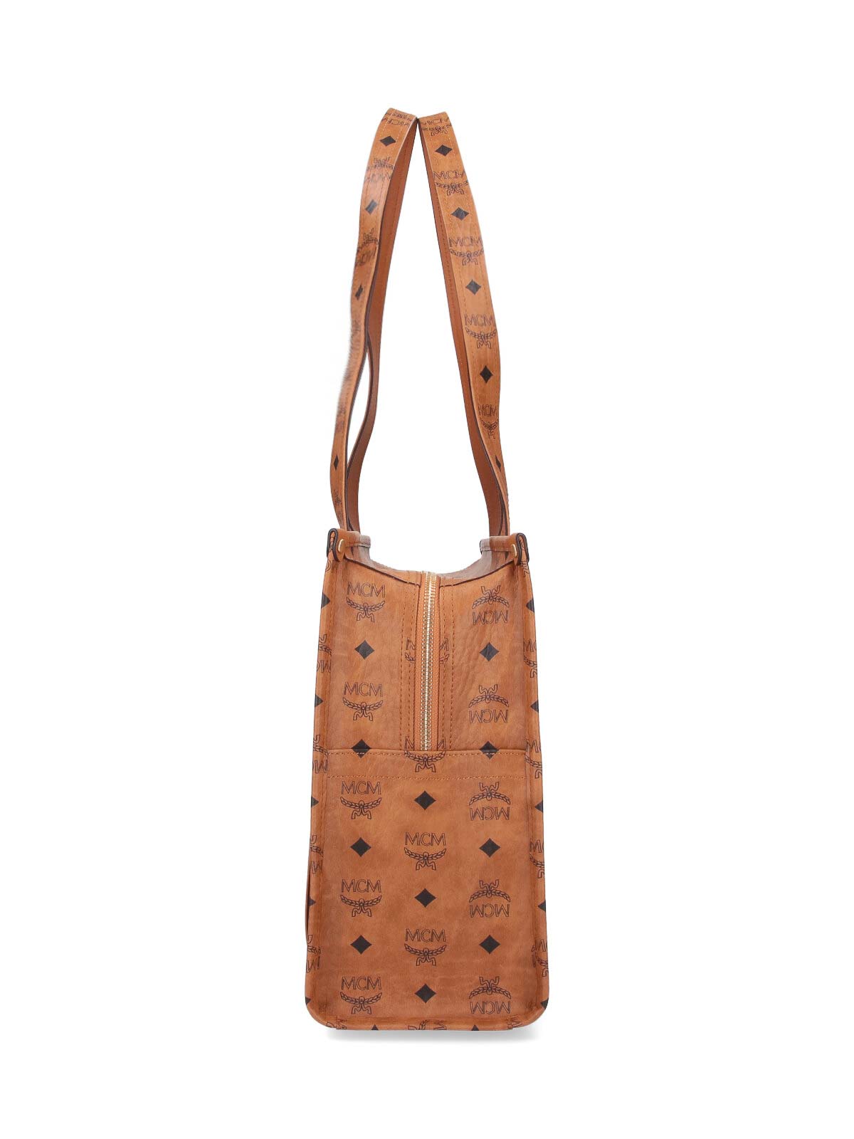 Mcm Large Tote Bag In Brown
