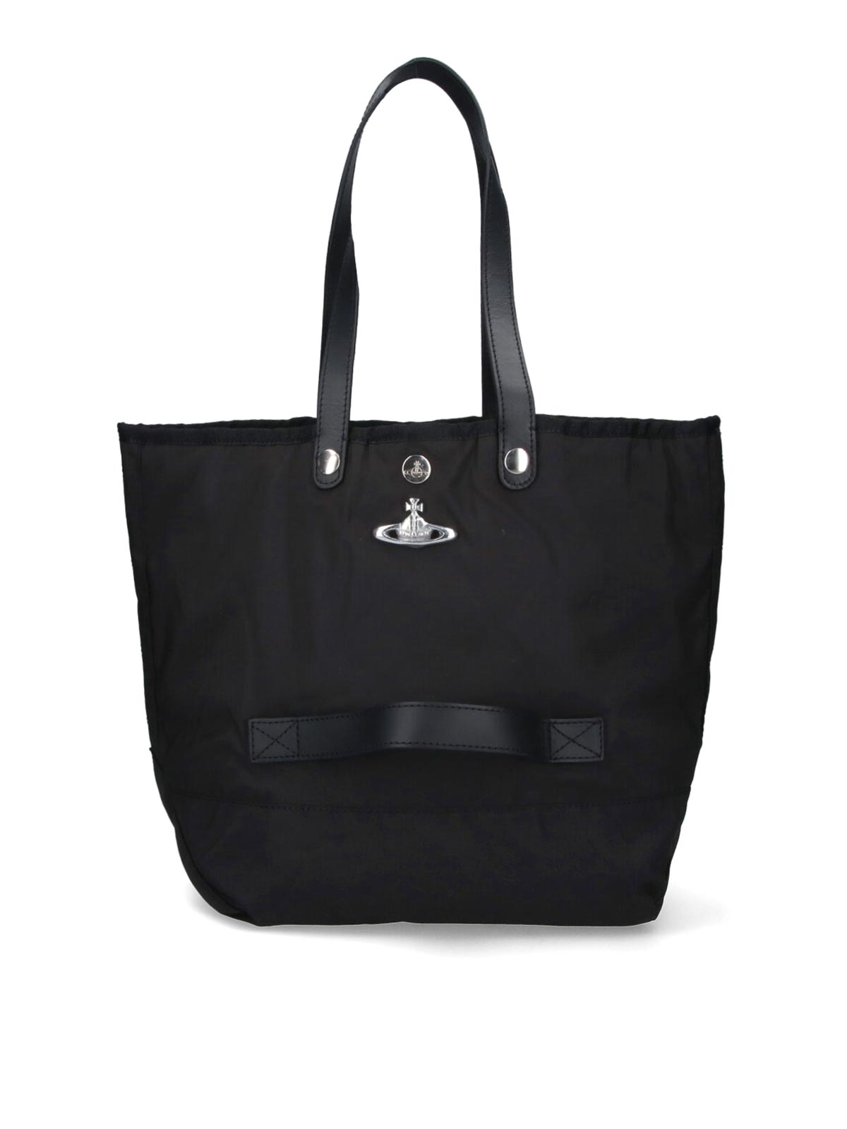 Vivienne Westwood Rectangular Tote Bag Top Handles In Black