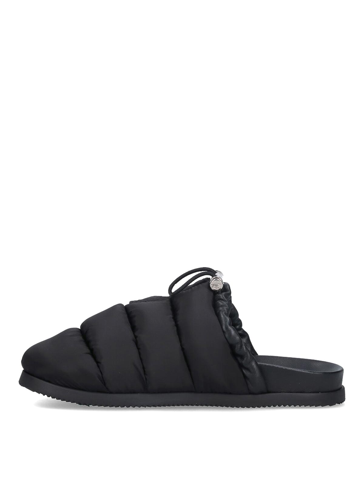 Moncler Mules Imbottite In Black
