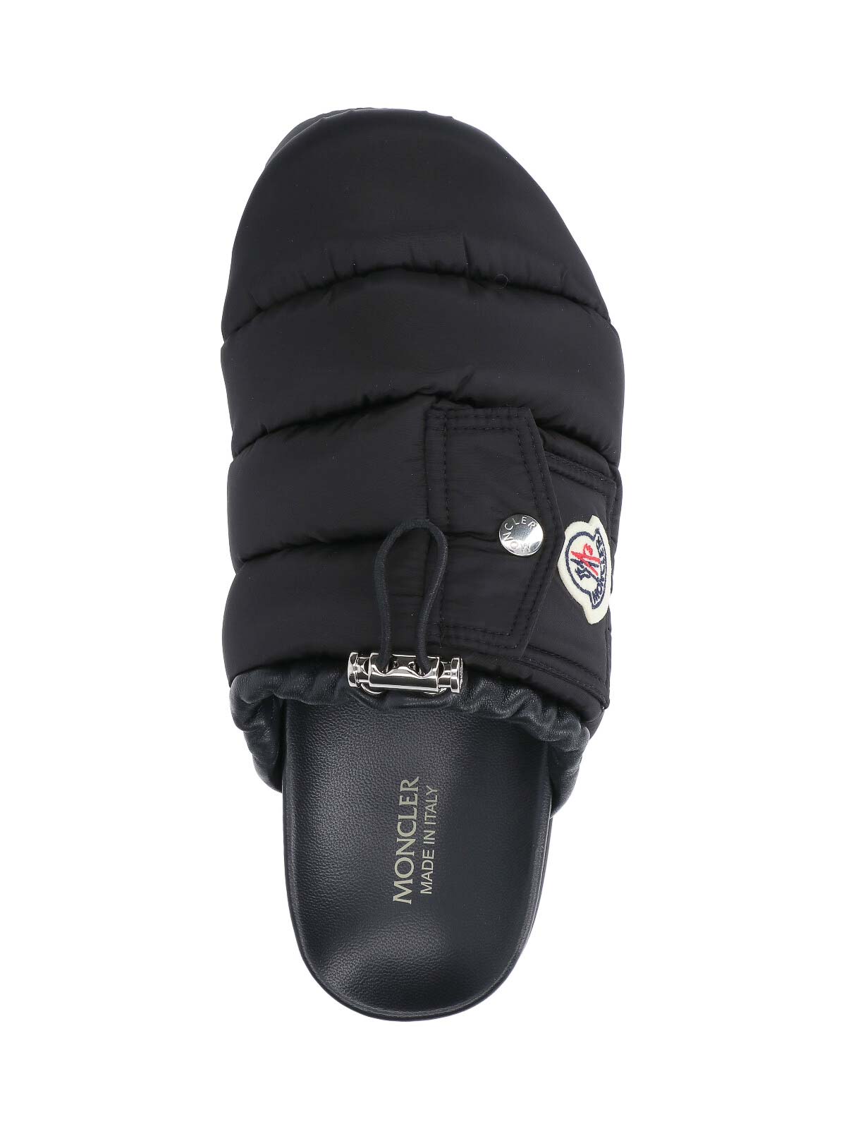 Moncler Mules Imbottite In Black