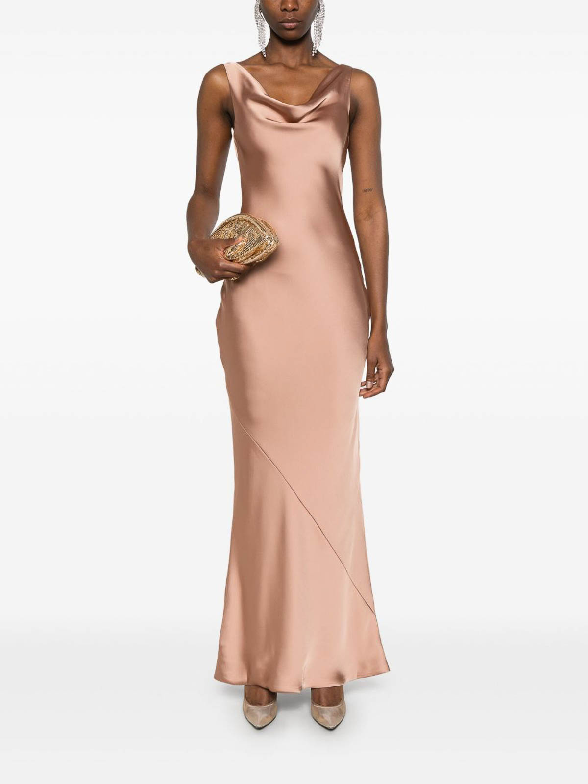 Norma Kamali Maria Gown In Sand