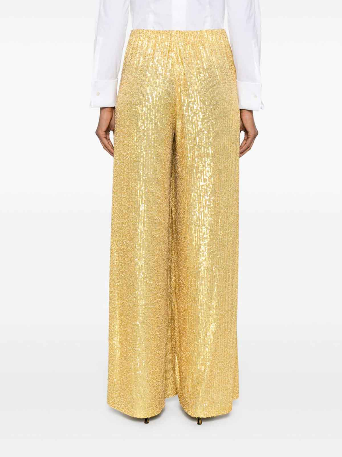 Norma Kamali Wide-leg Trousers In Yellow