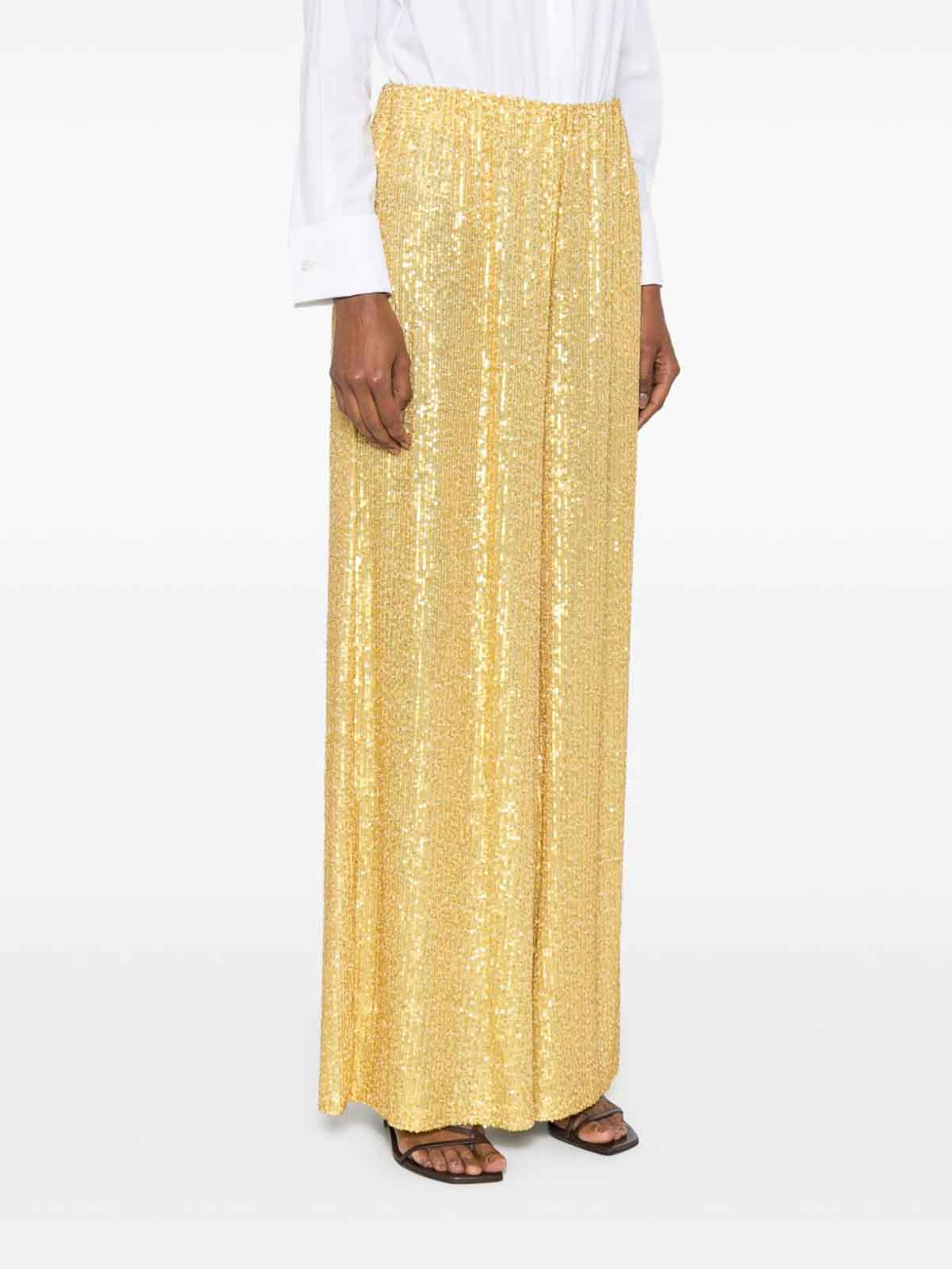 Norma Kamali Wide-leg Trousers In Yellow