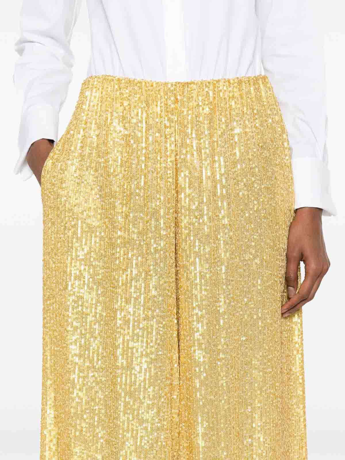 Norma Kamali Wide-leg Trousers In Yellow