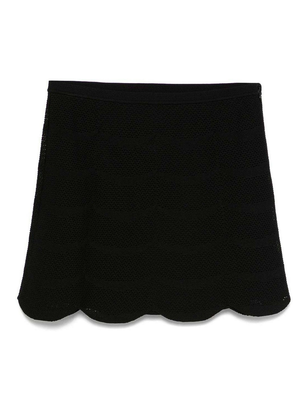 Tom Ford Silk And Cotton Mini Skirt In Black