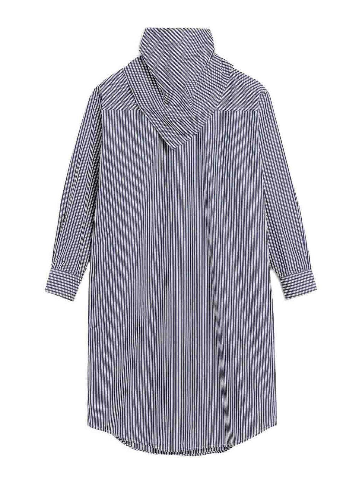 Ami Alexandre Mattiussi Bandana Cotton Dress In Blue