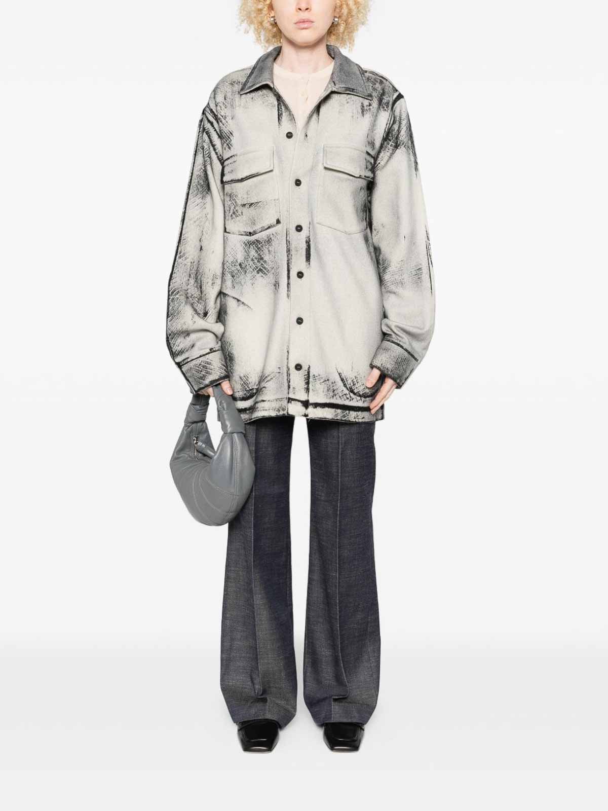 Avant Toi Wool And Cashmere Blend Shirt In White