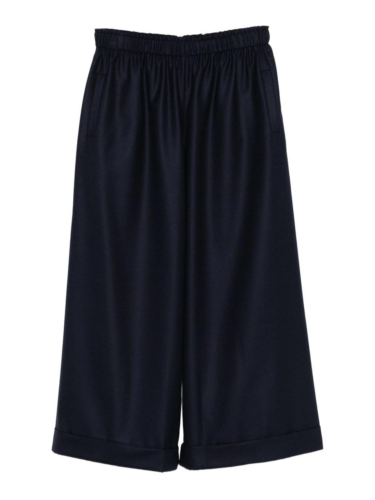 Daniela Gregis Wool Pajama Trousers In Blue