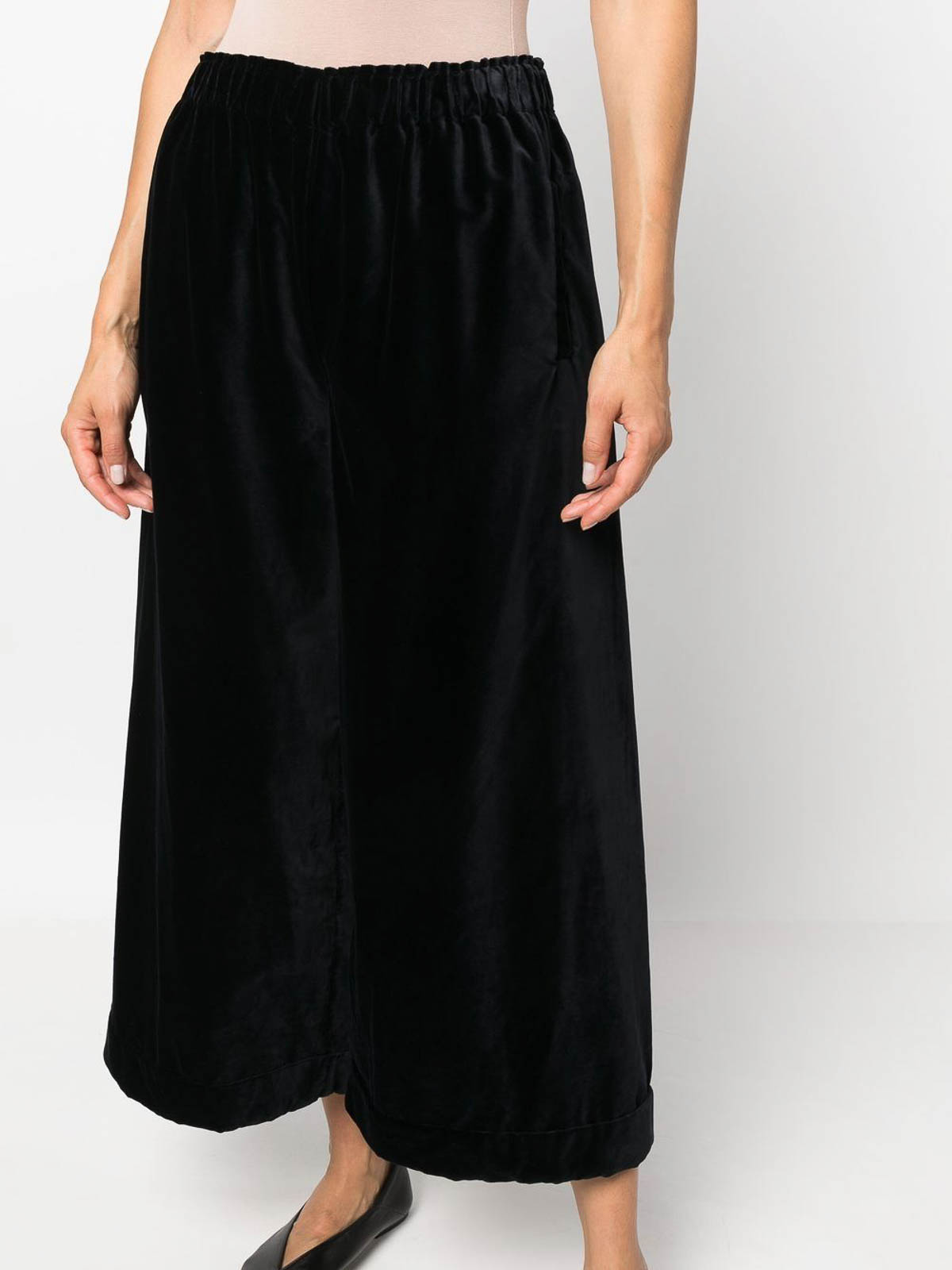 Daniela Gregis Cotton Pajama Trousers In Blue