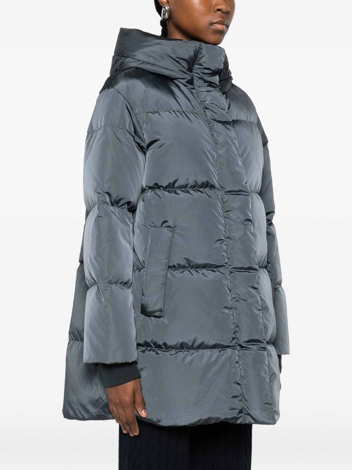 Lempelius Anu Midi Down Jacket In Gray