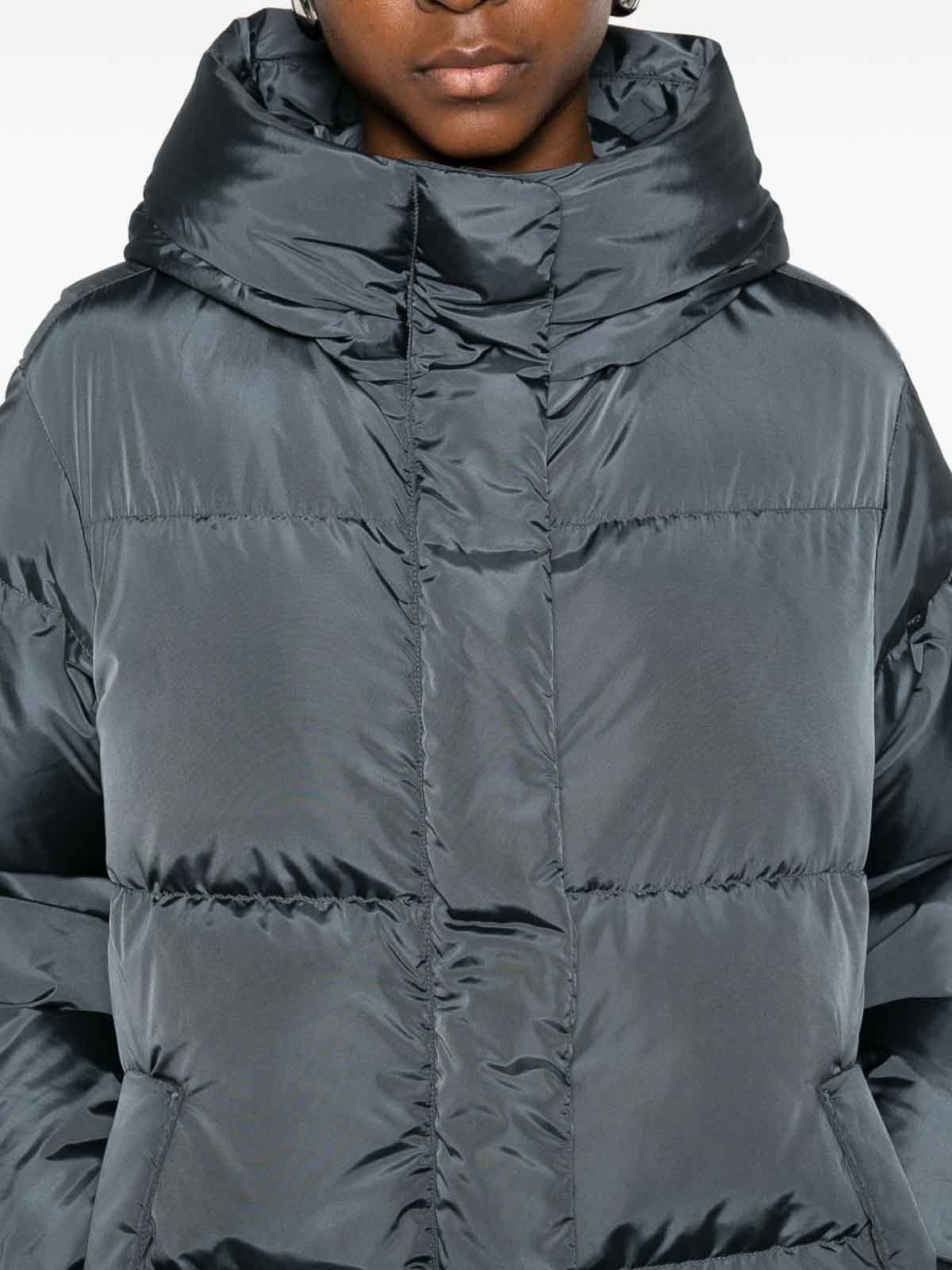 Lempelius Anu Midi Down Jacket In Gray