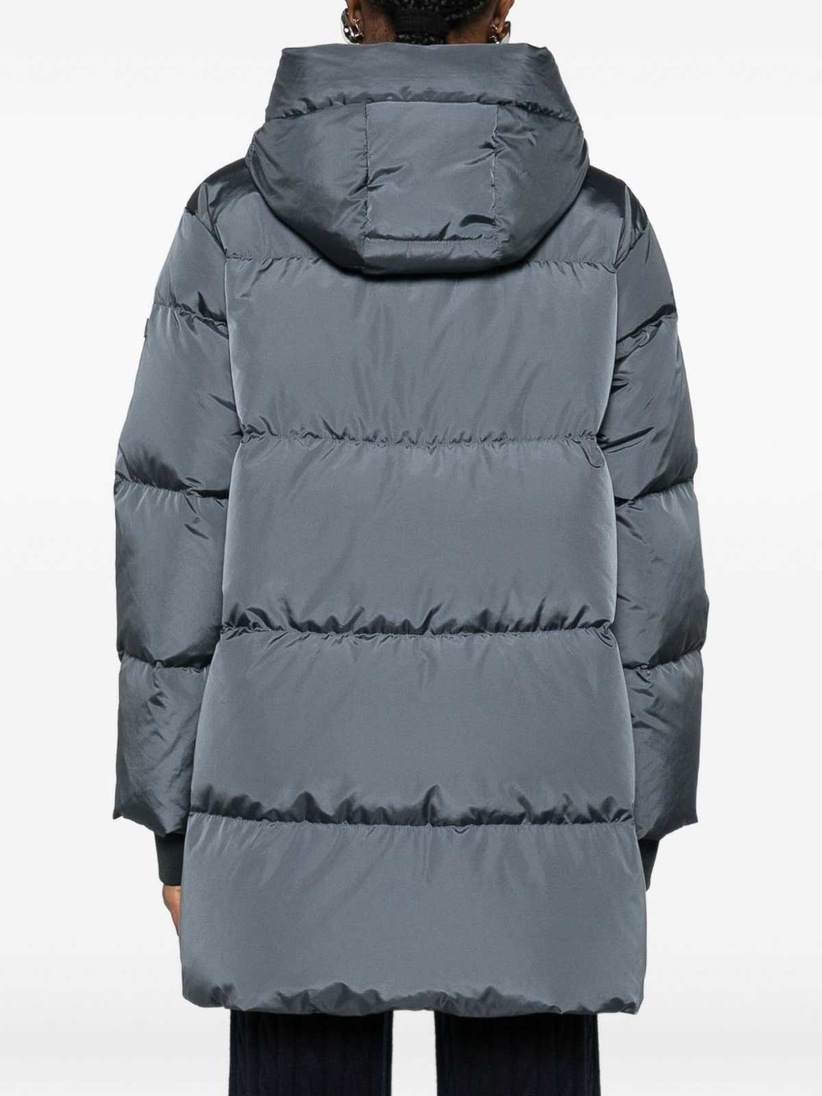 Lempelius Anu Midi Down Jacket In Gray