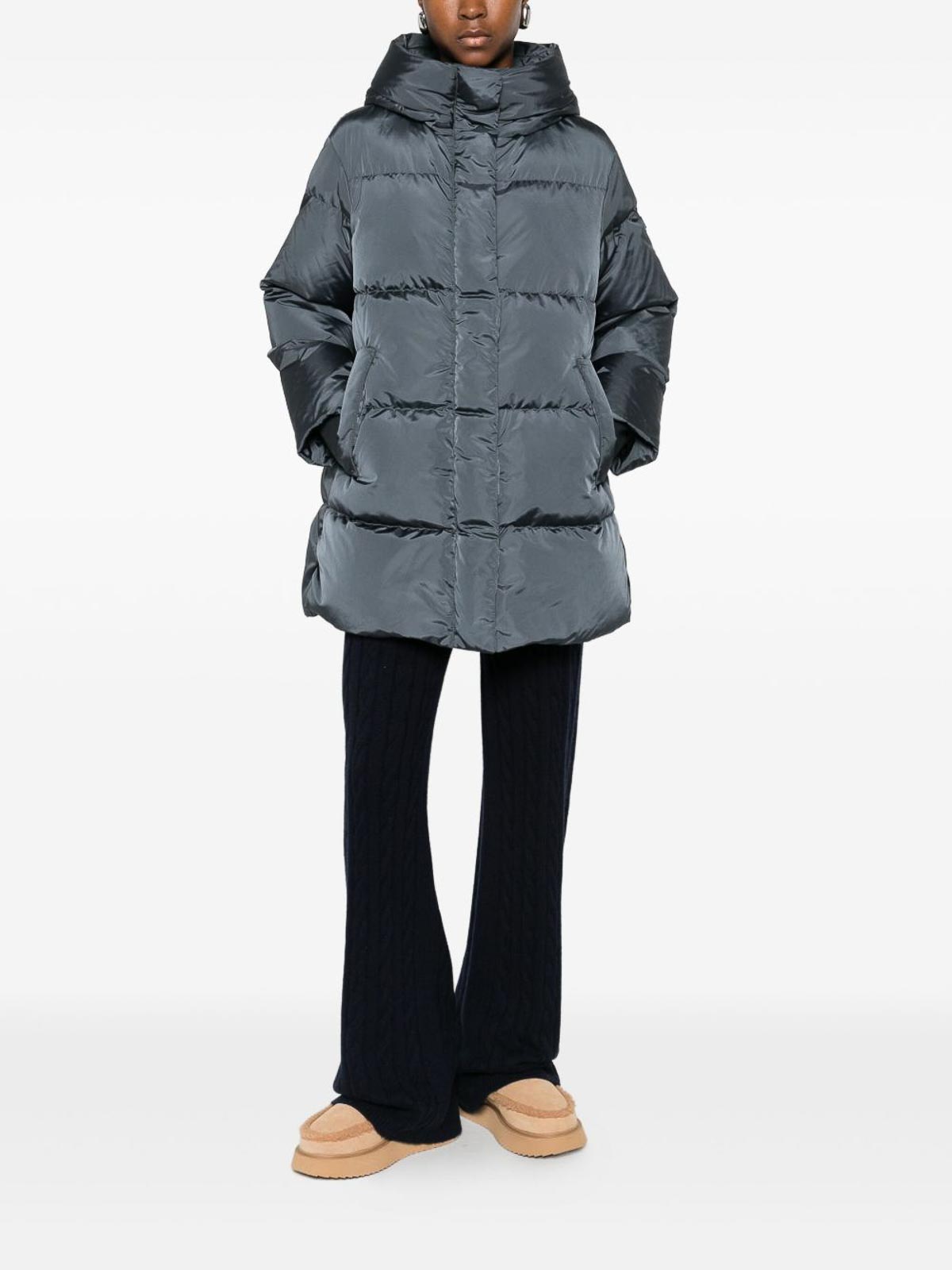 Lempelius Anu Midi Down Jacket In Gray