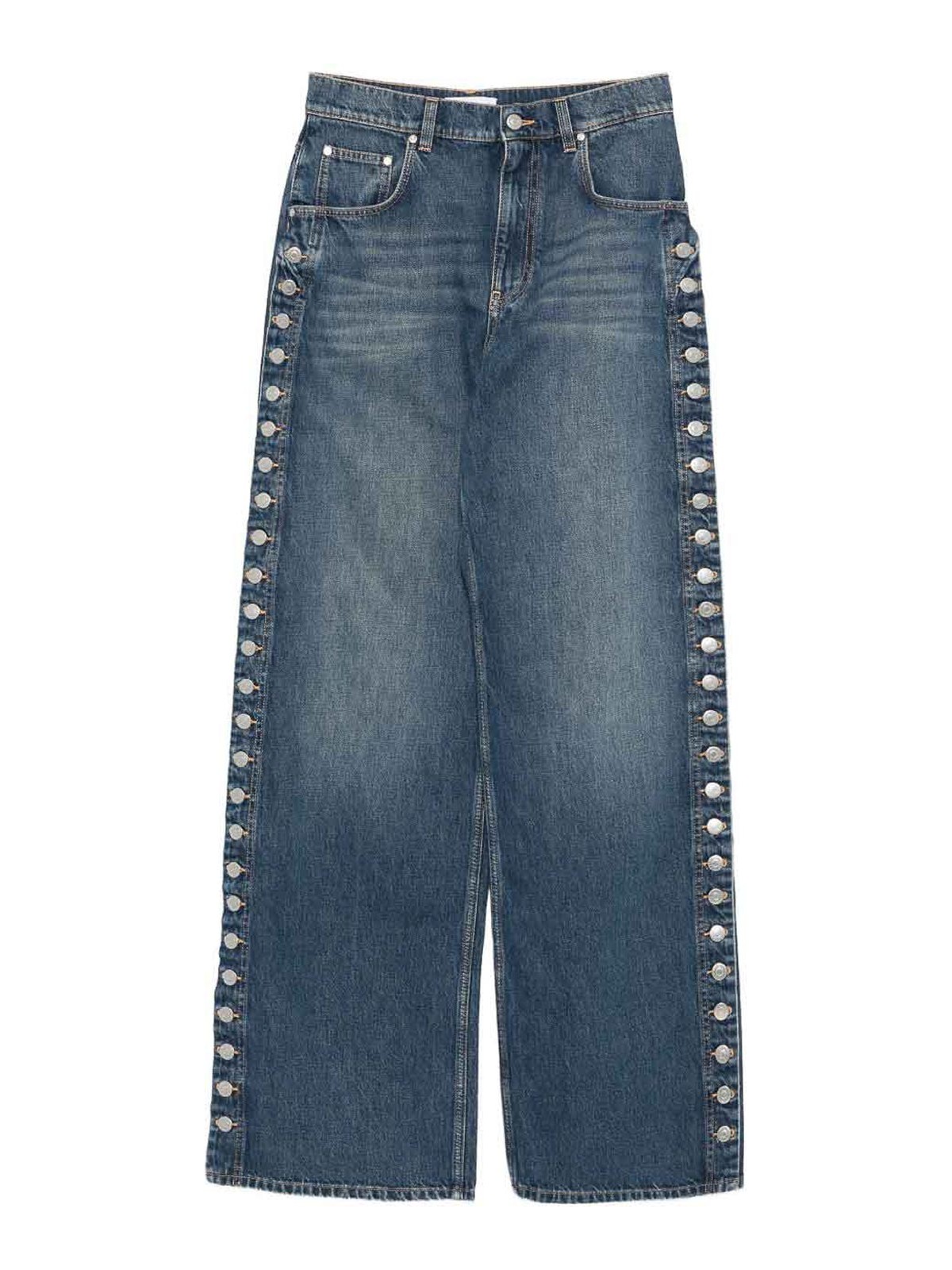 Stella Mccartney Wide-leg Denim Jeans In Blue
