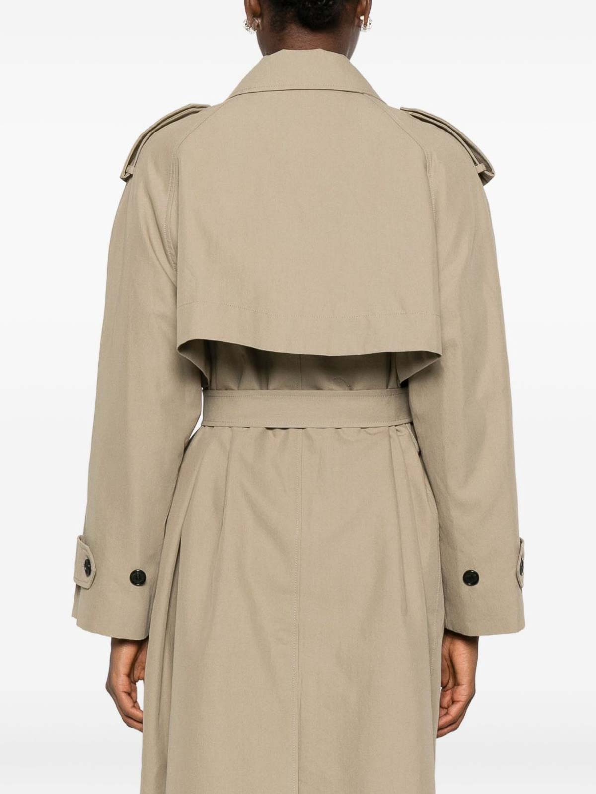 Dunst Cotton Blend Trench Coat In Sand