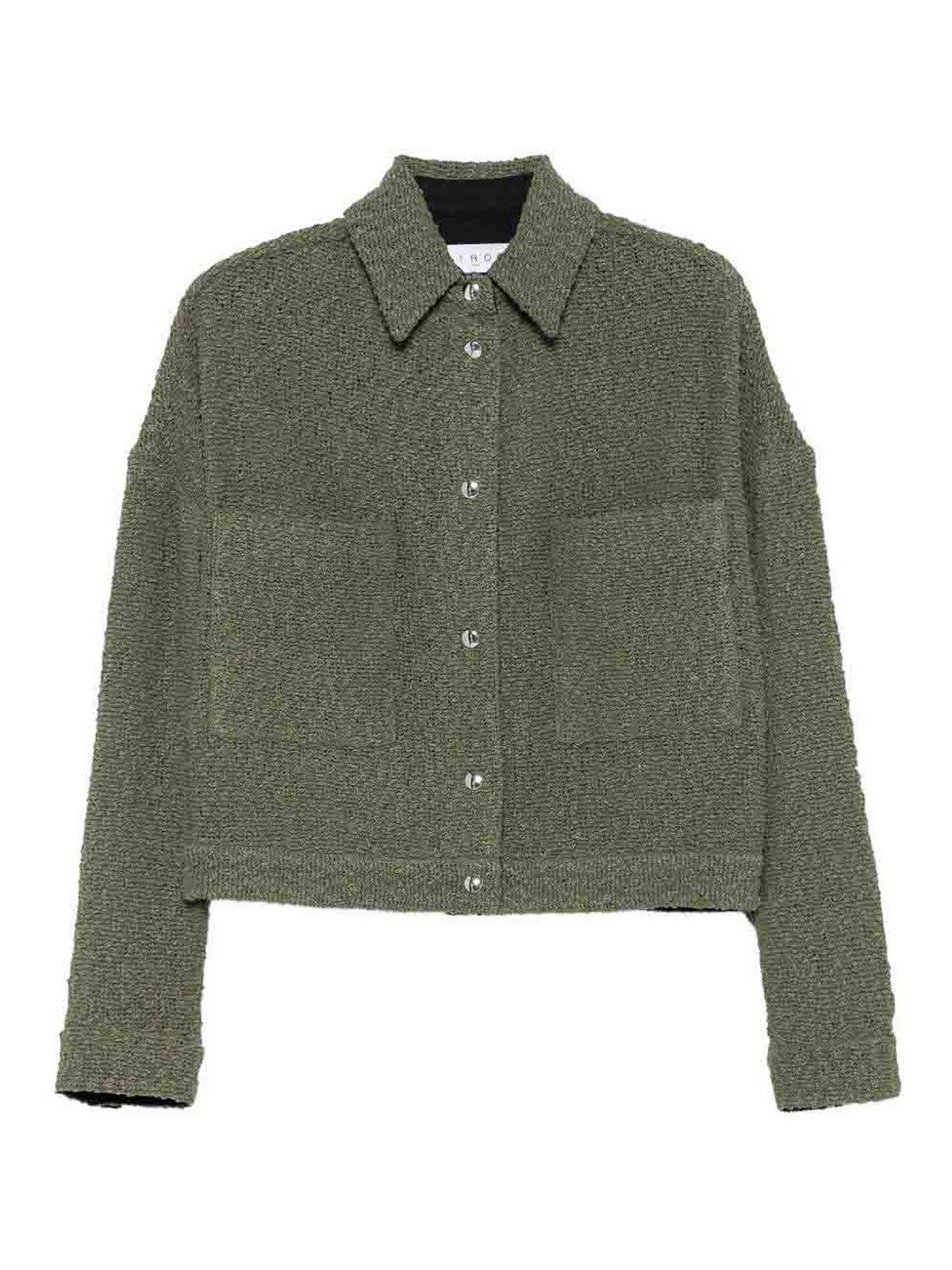 Iro Pabli Cotton Jacket In Green