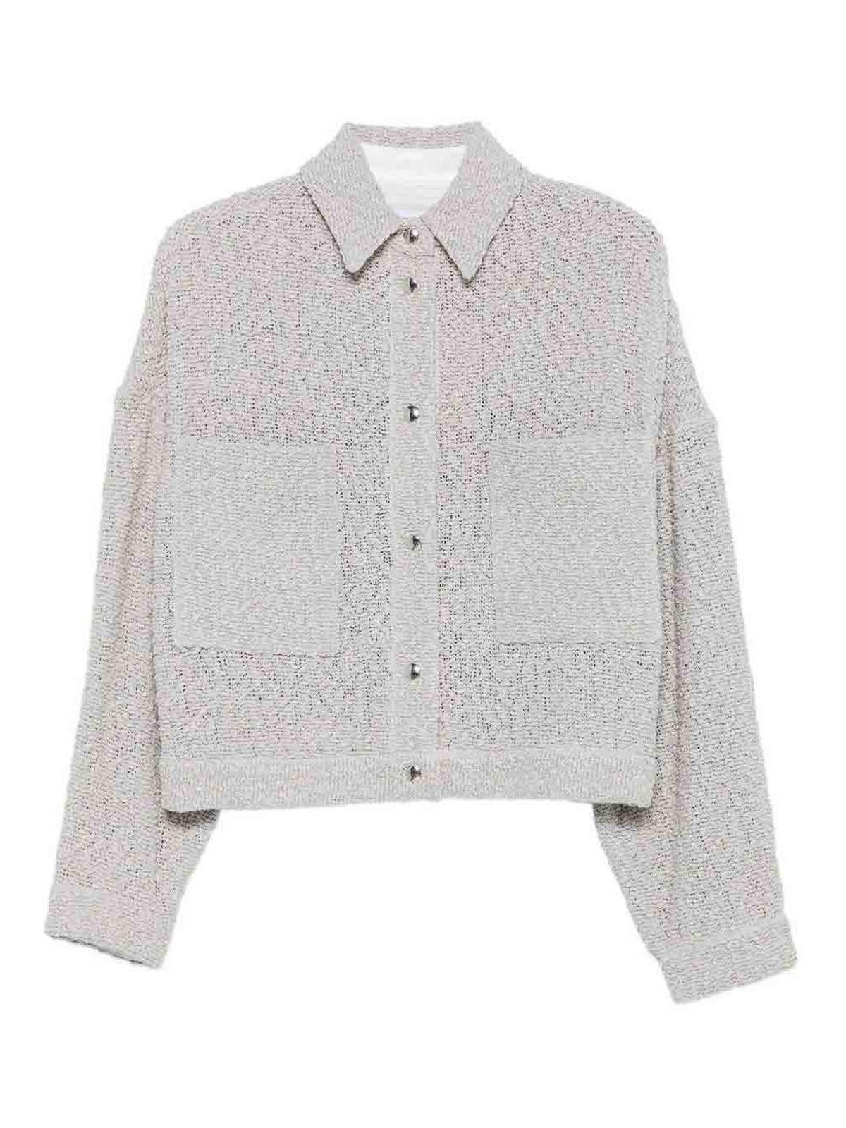 Iro Pabli Cotton Jacket In Gray