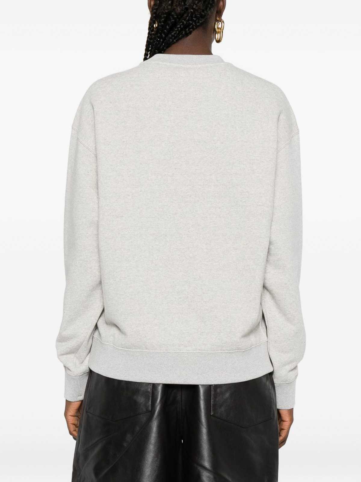 Jil Sander Logo Cotton Crewneck Sweatshirt In Green