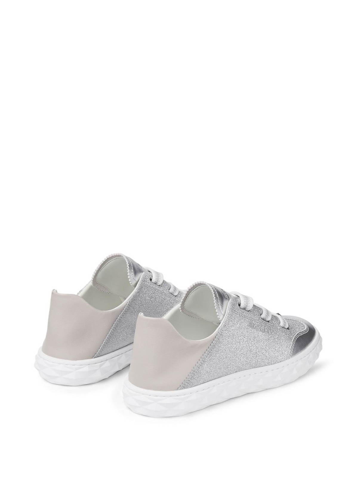 Jimmy Choo Diamond Light Flex Sneakers In White