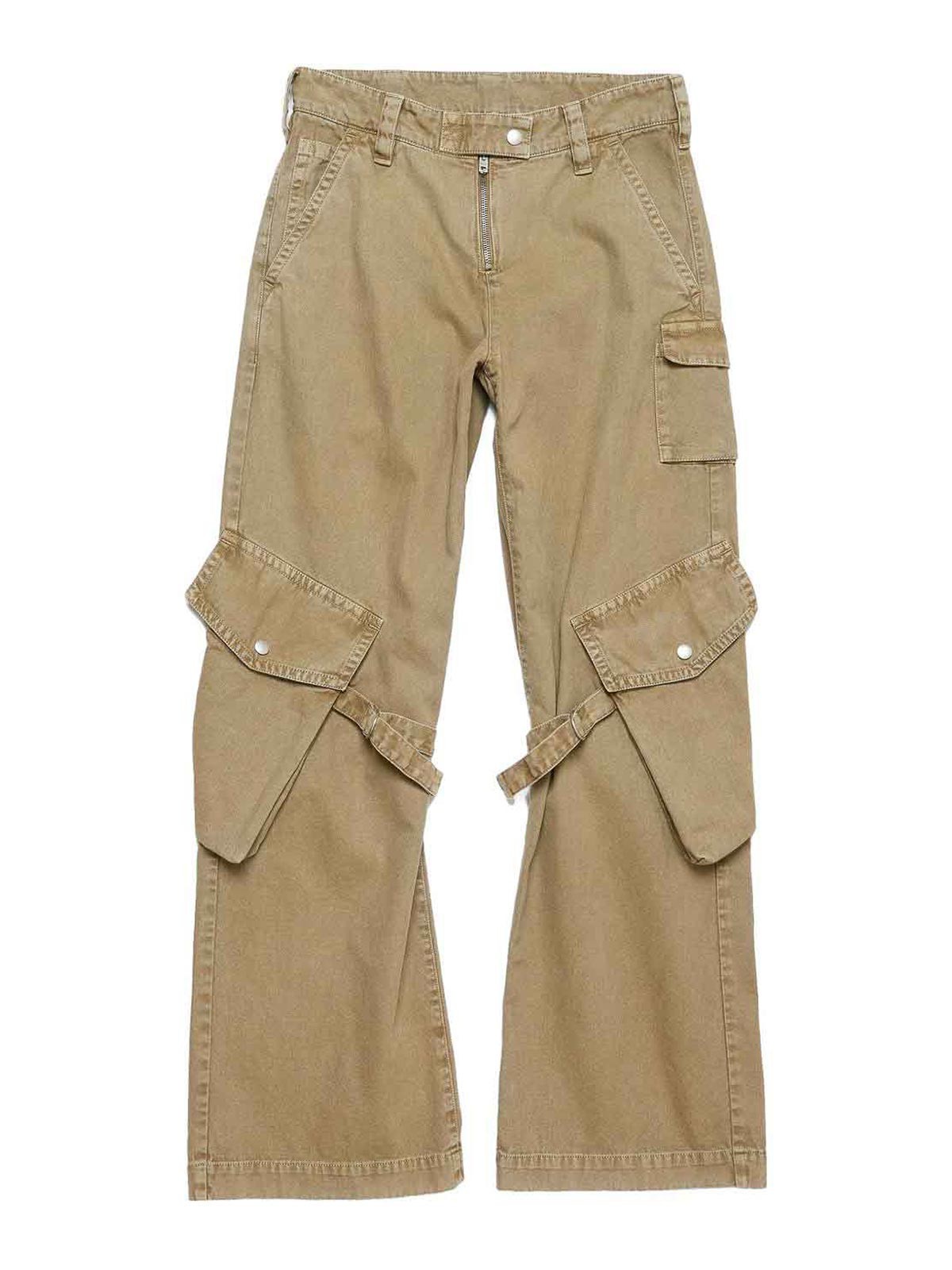 Acne Studios Denim Cotton Jeans In Sand