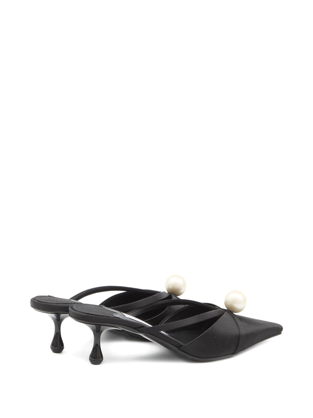 Jimmy Choo Sana Leather Mules In Black