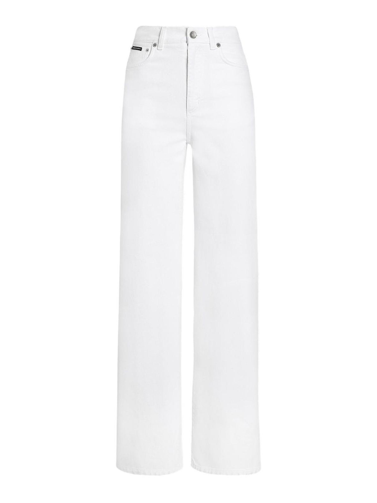 Dolce & Gabbana Cotton Trousers In White