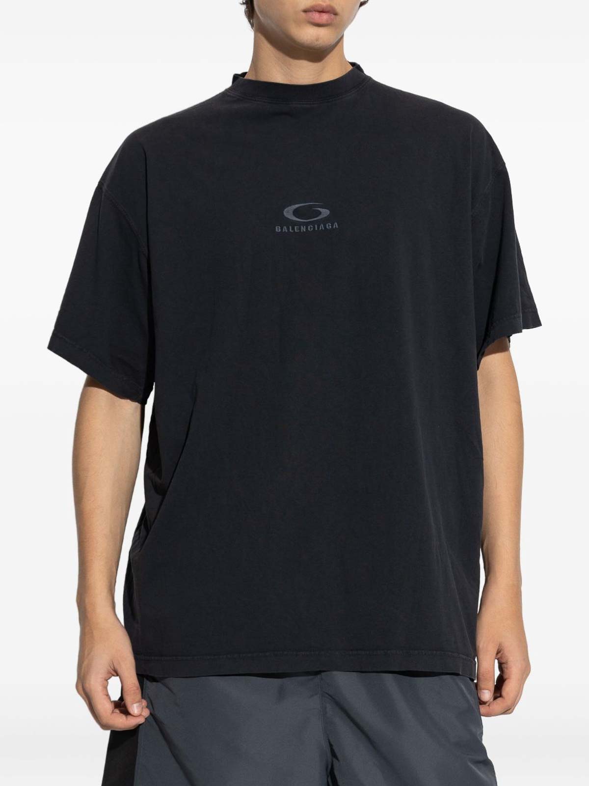 Balenciaga Loop Sports Icon T-shirt In Black