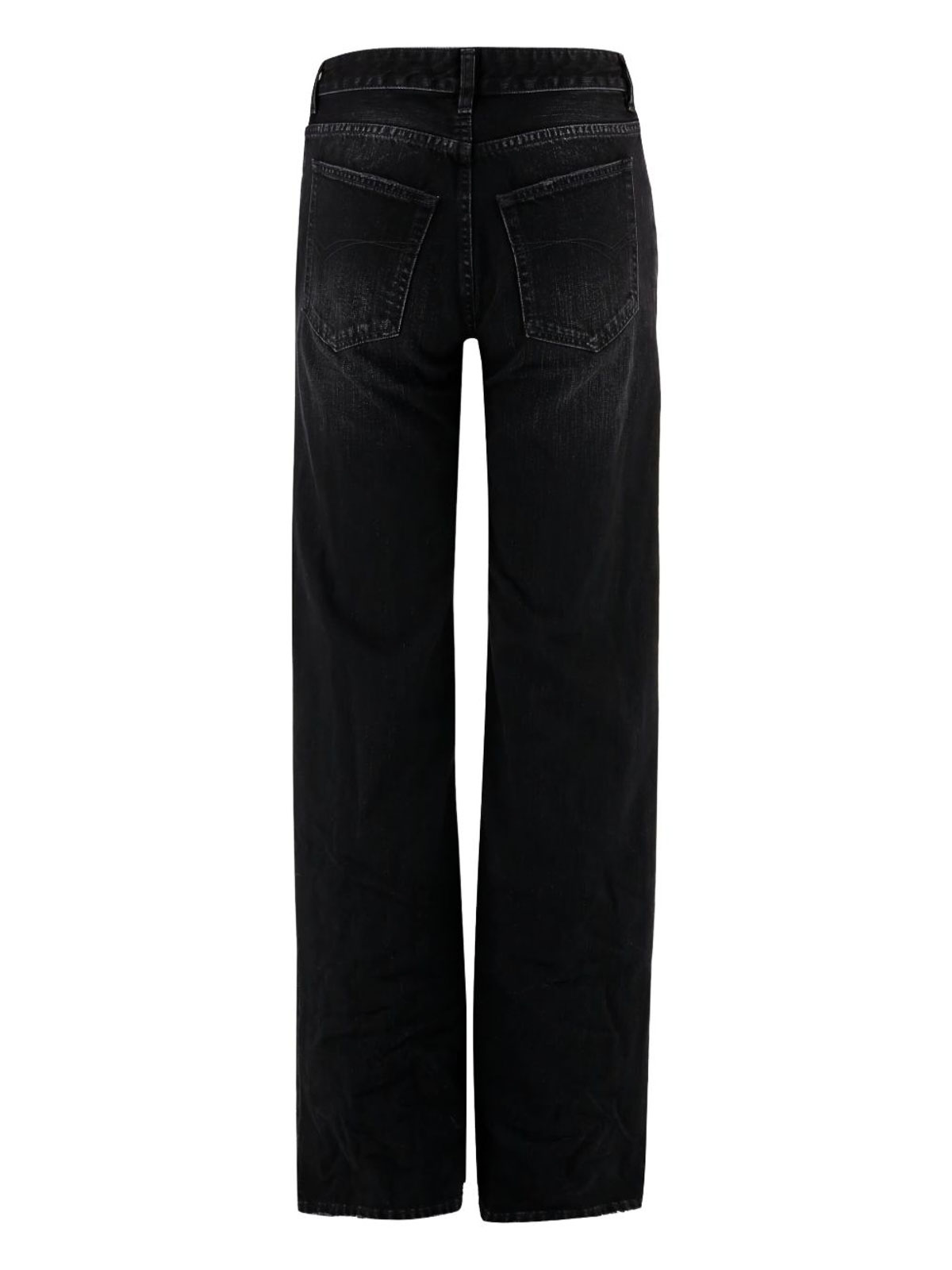 Balenciaga Wide Leg Pants In Black