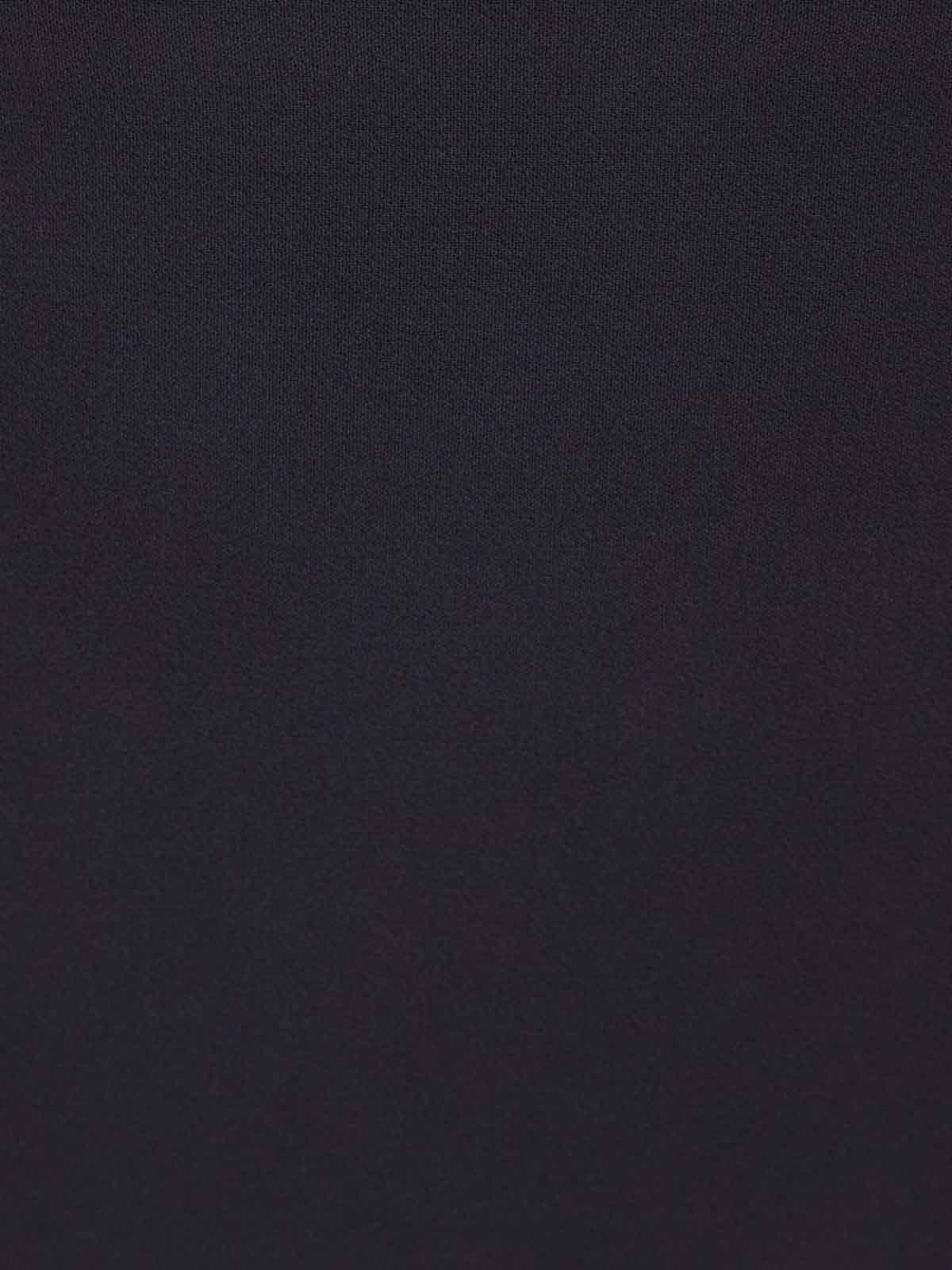 Elisabetta Franchi Skirt In Crpe Fabric With Logo Ribbon In Black