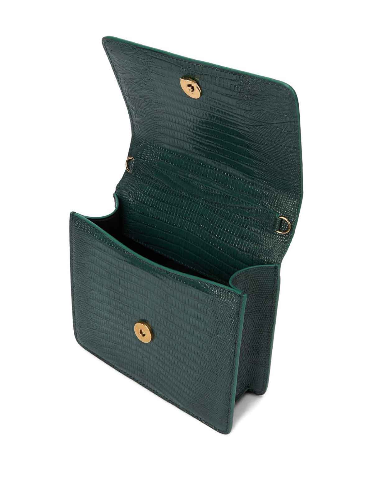 Roberto Cavalli Green Bag With Snakes In Green