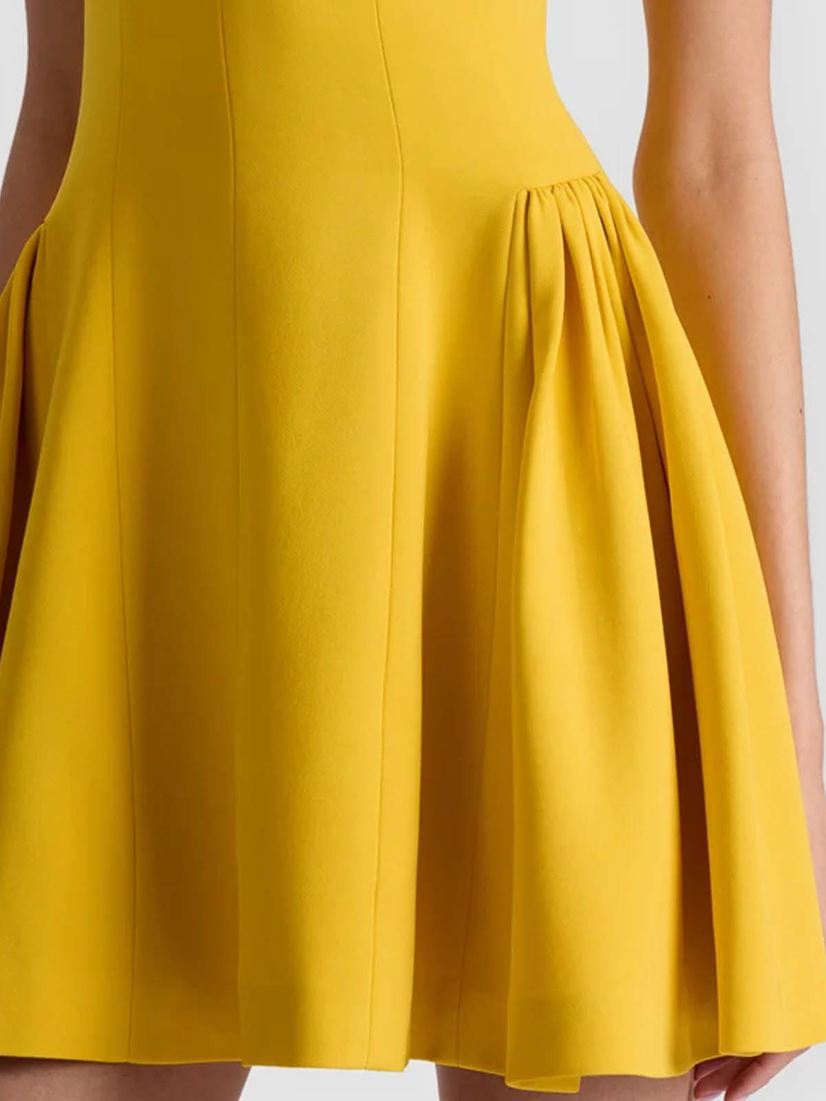 Alice And Olivia Yellow Dress In Yellow