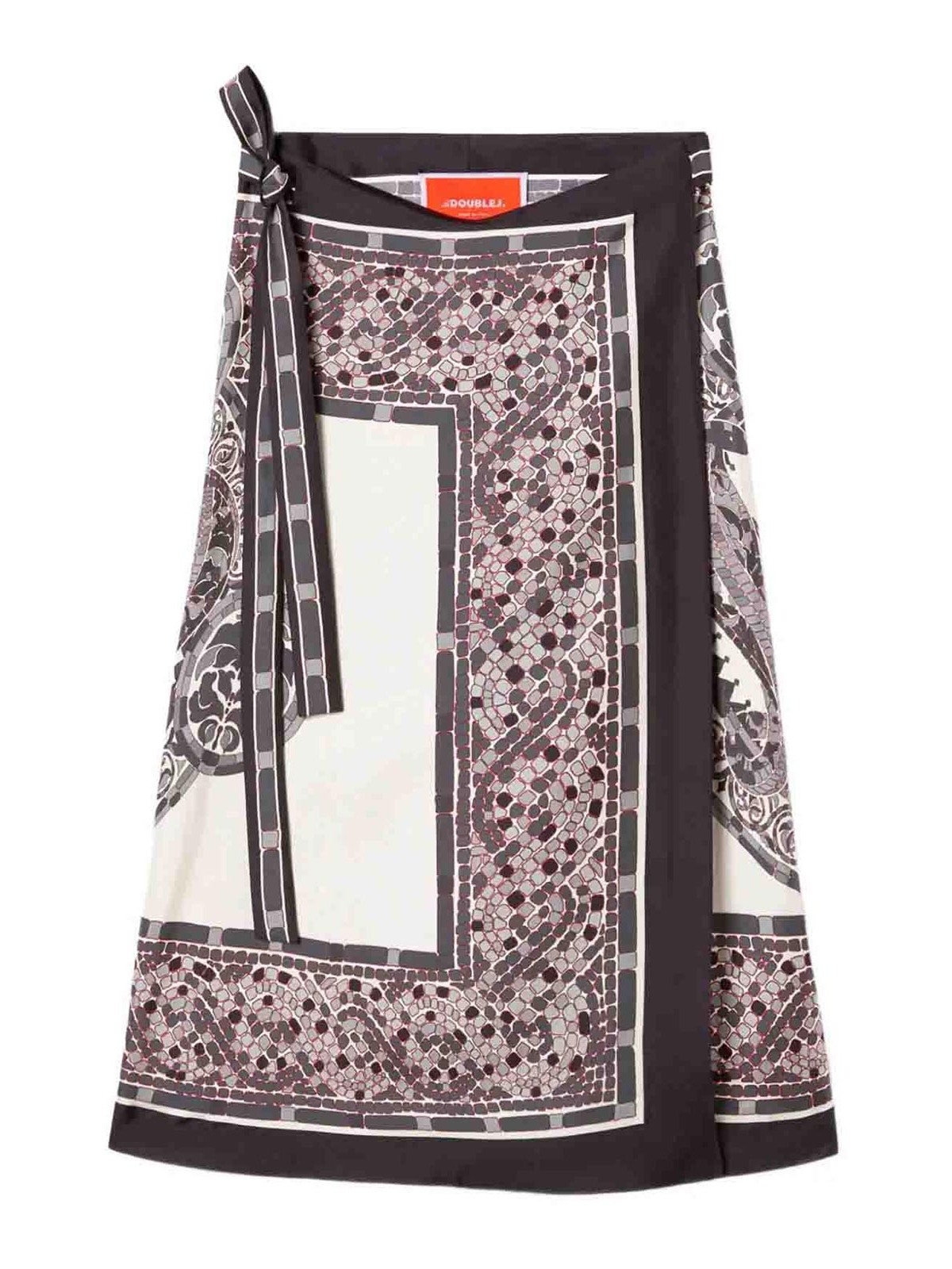 La Doublej Pareo-rock Aus Seide In Multi