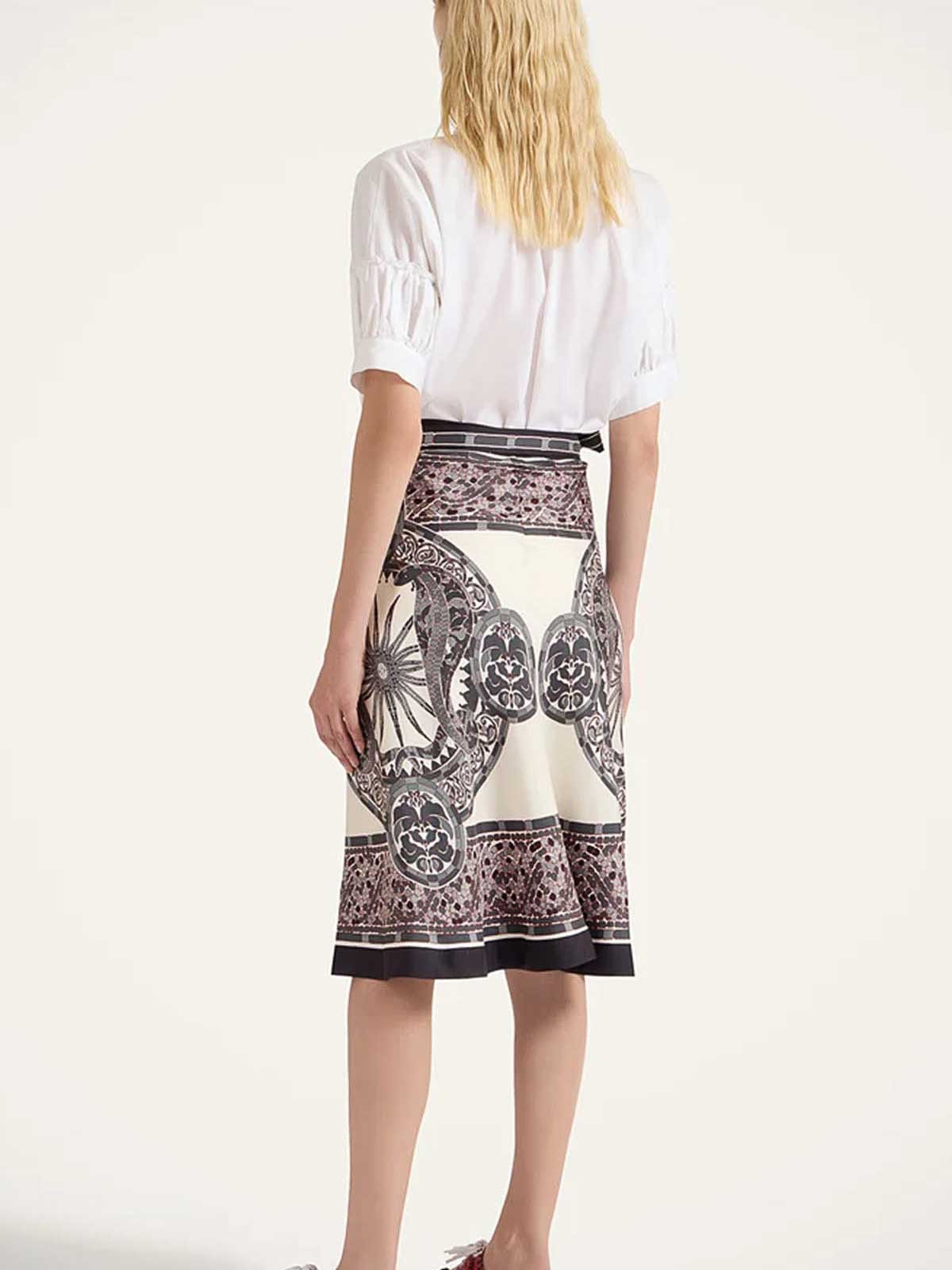 La Doublej Pareo-rock Aus Seide In Multi