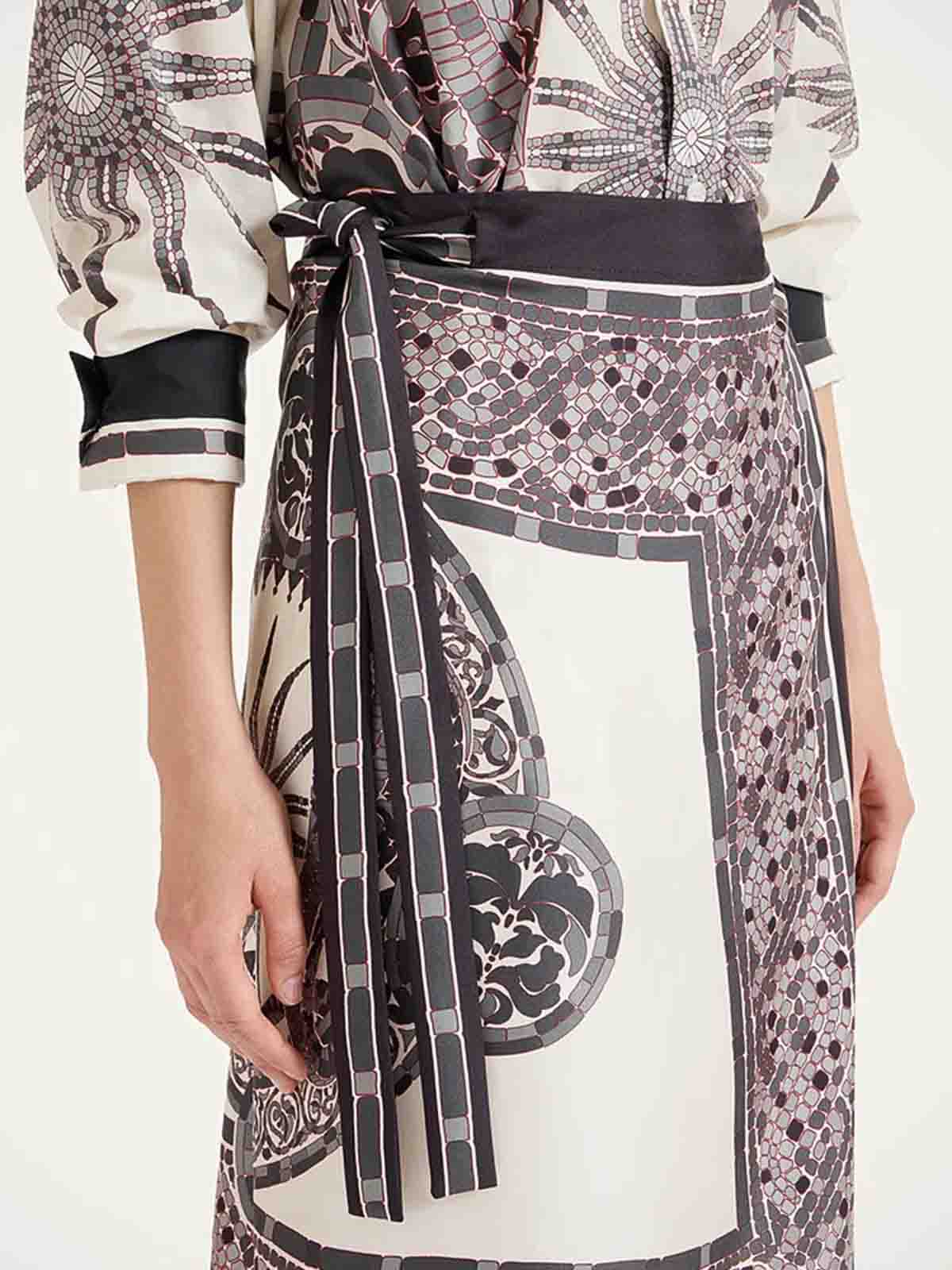 La Doublej Pareo-rock Aus Seide In Multi