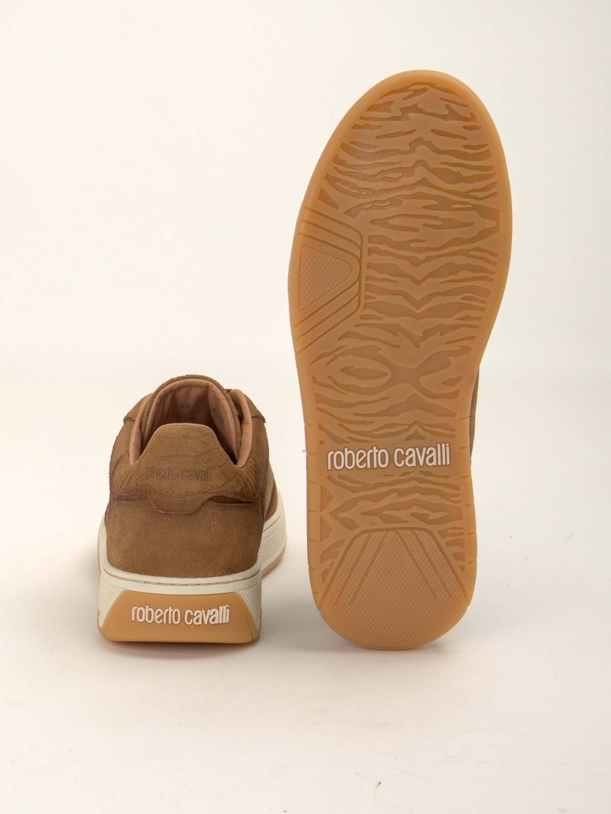 Roberto Cavalli Sneakers In Brown