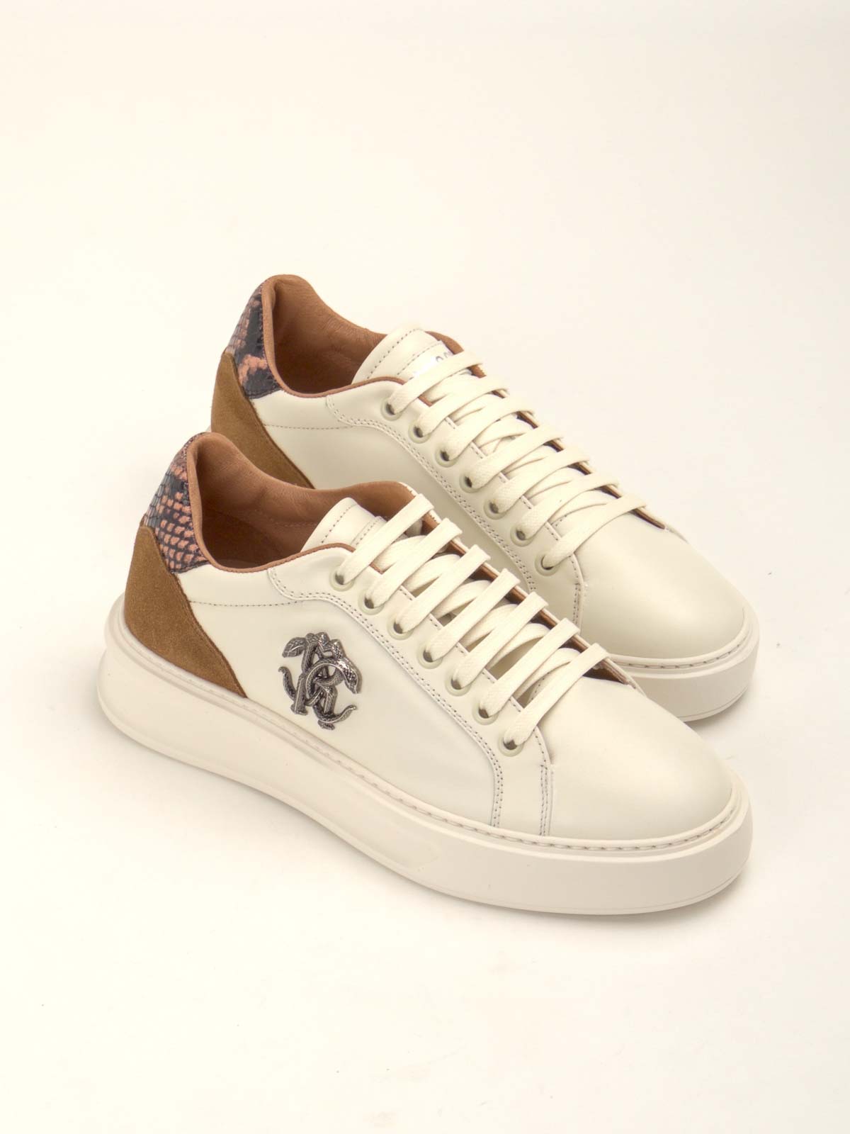 Roberto Cavalli Sneakers In White