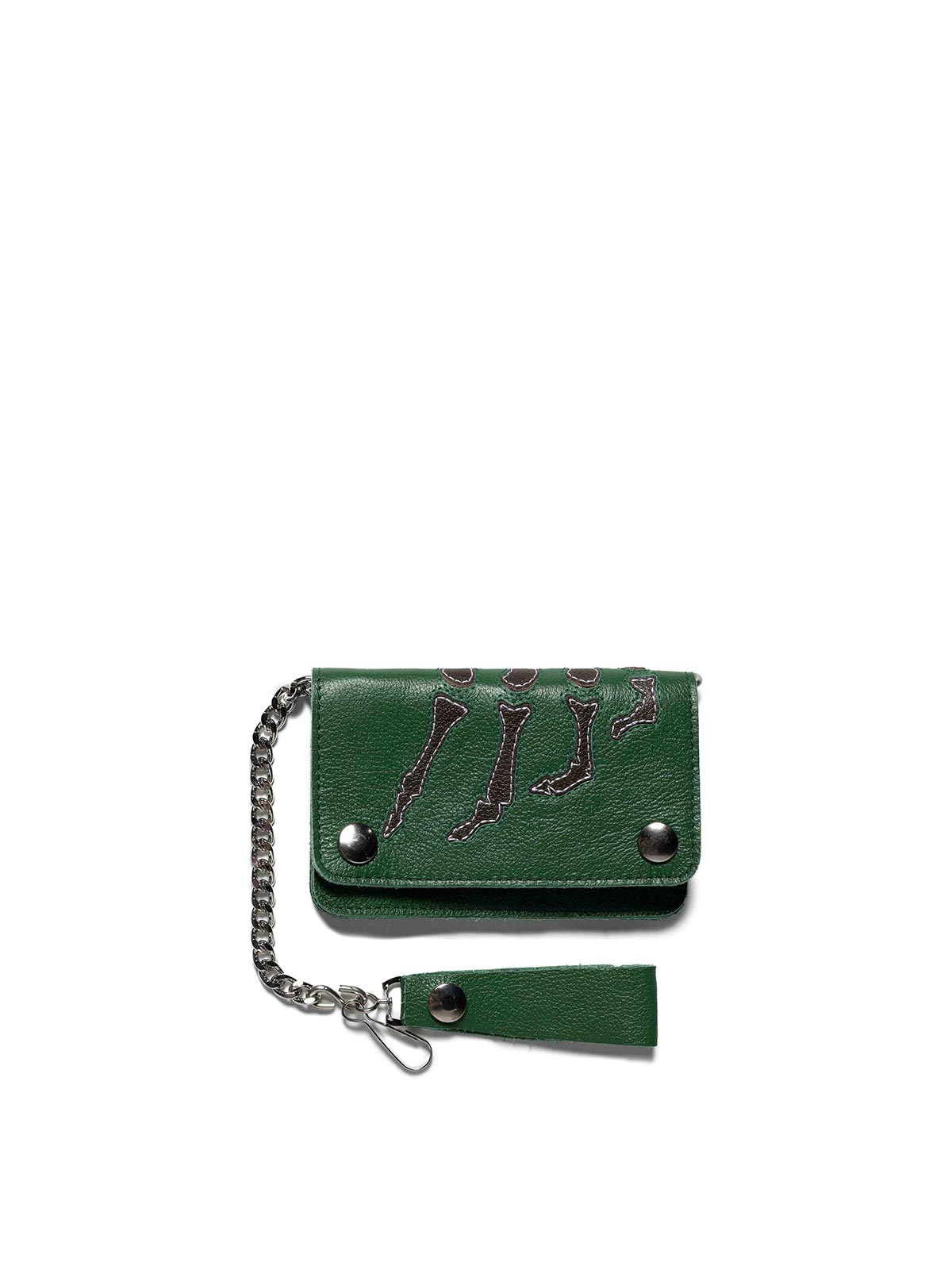 Awake Ny Vanson Bones Chain Wallet In Green