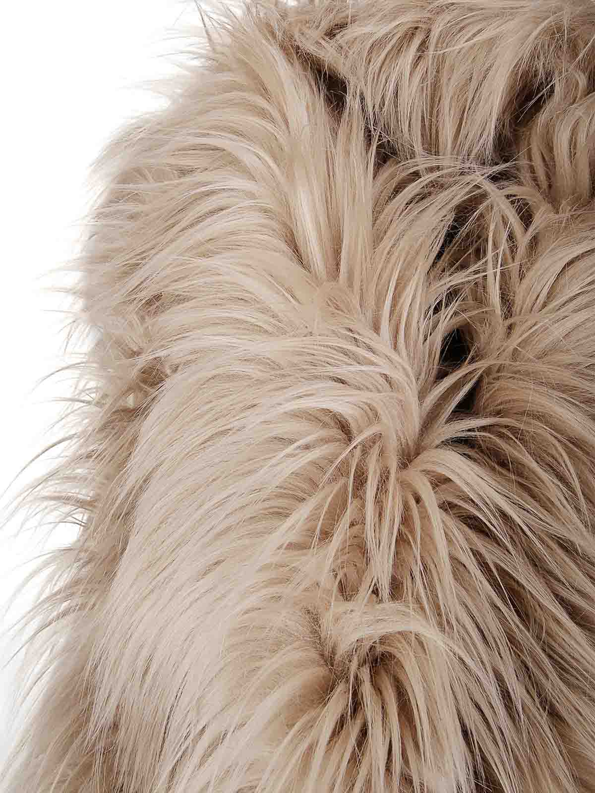 B&b Couture Long Gilet In Neutral