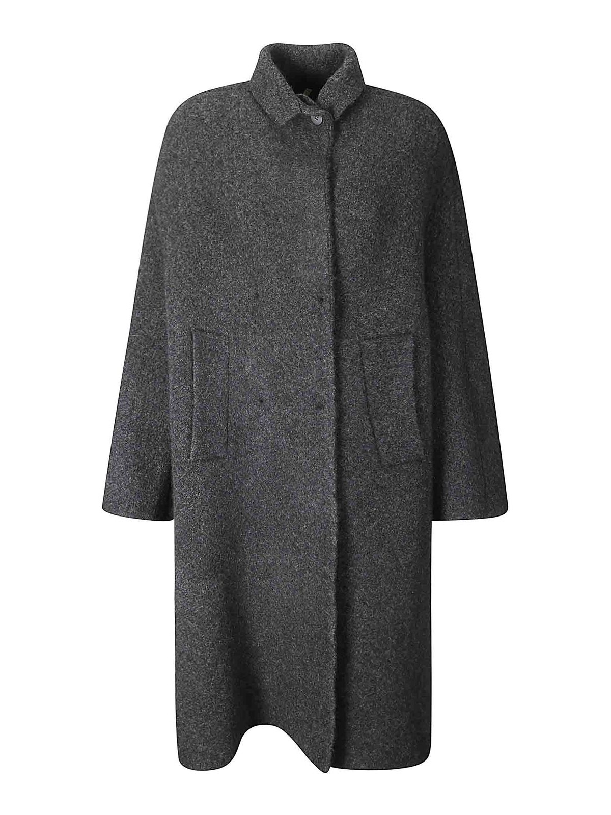 Boboutic Double Breast Coat In Black