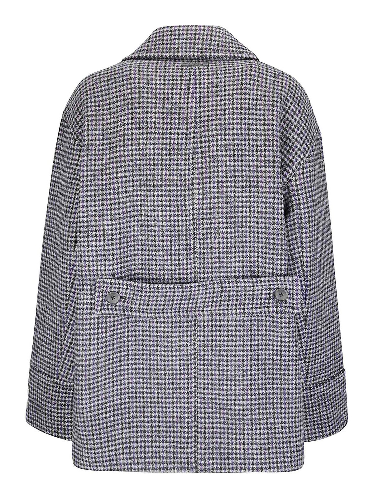 Calvin Klein Double-breasted Tailored Pea Coat In Gray