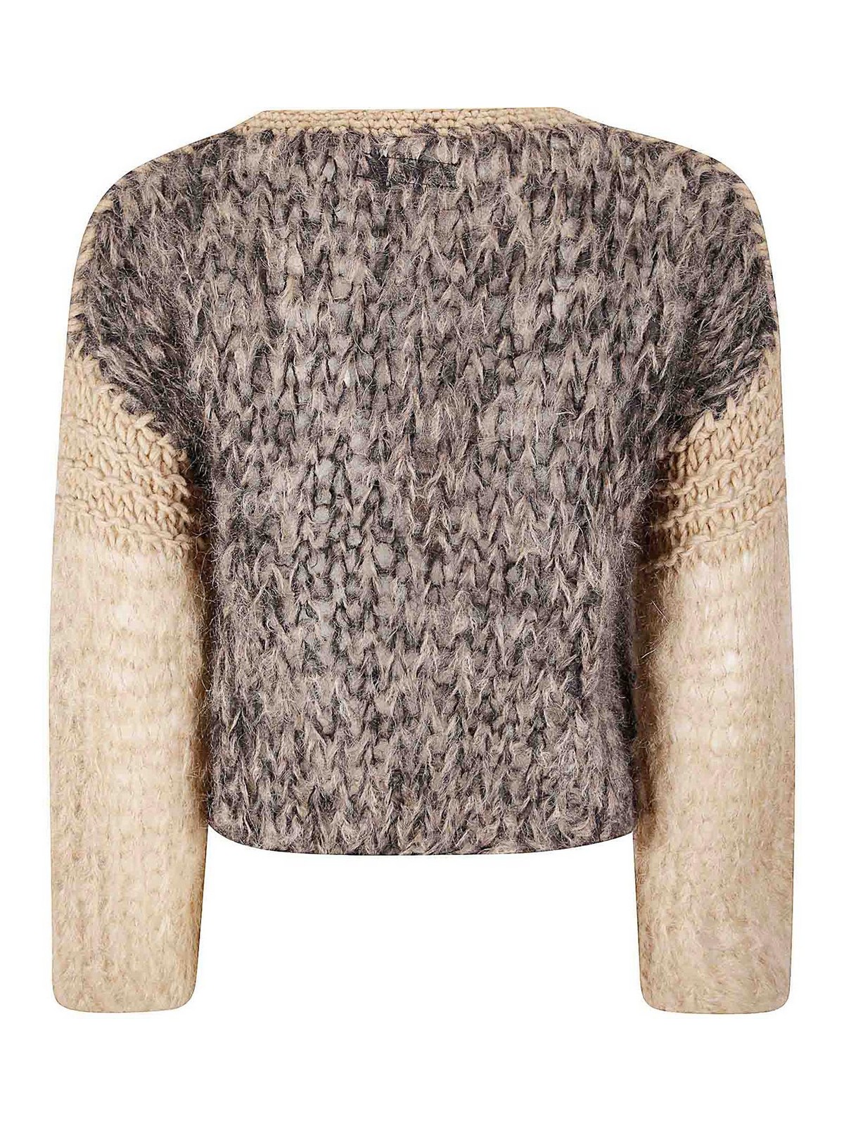 Of Handmade Wool Sweater In Brown