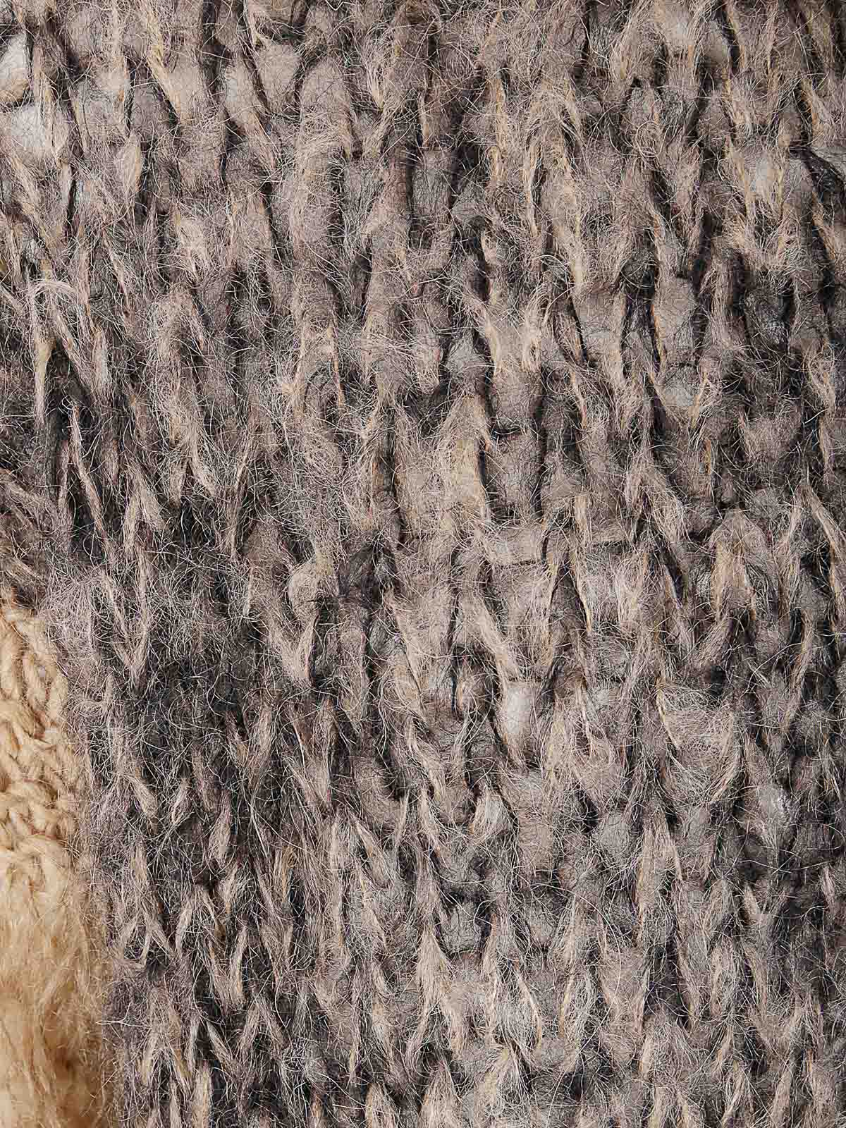 Of Handmade Wool Sweater In Brown